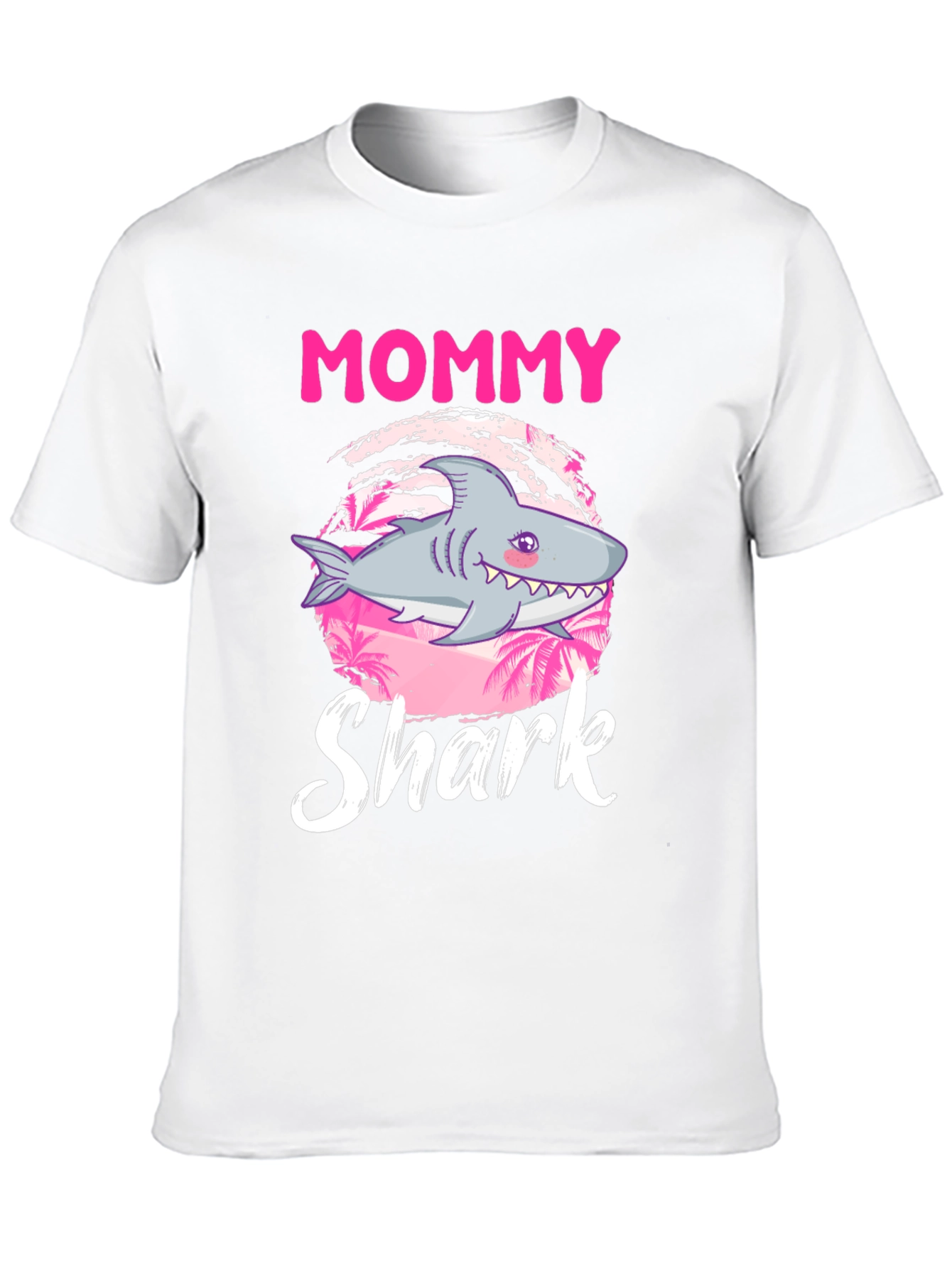 Mommy Shark Graphic Tee - Cute Shark Design