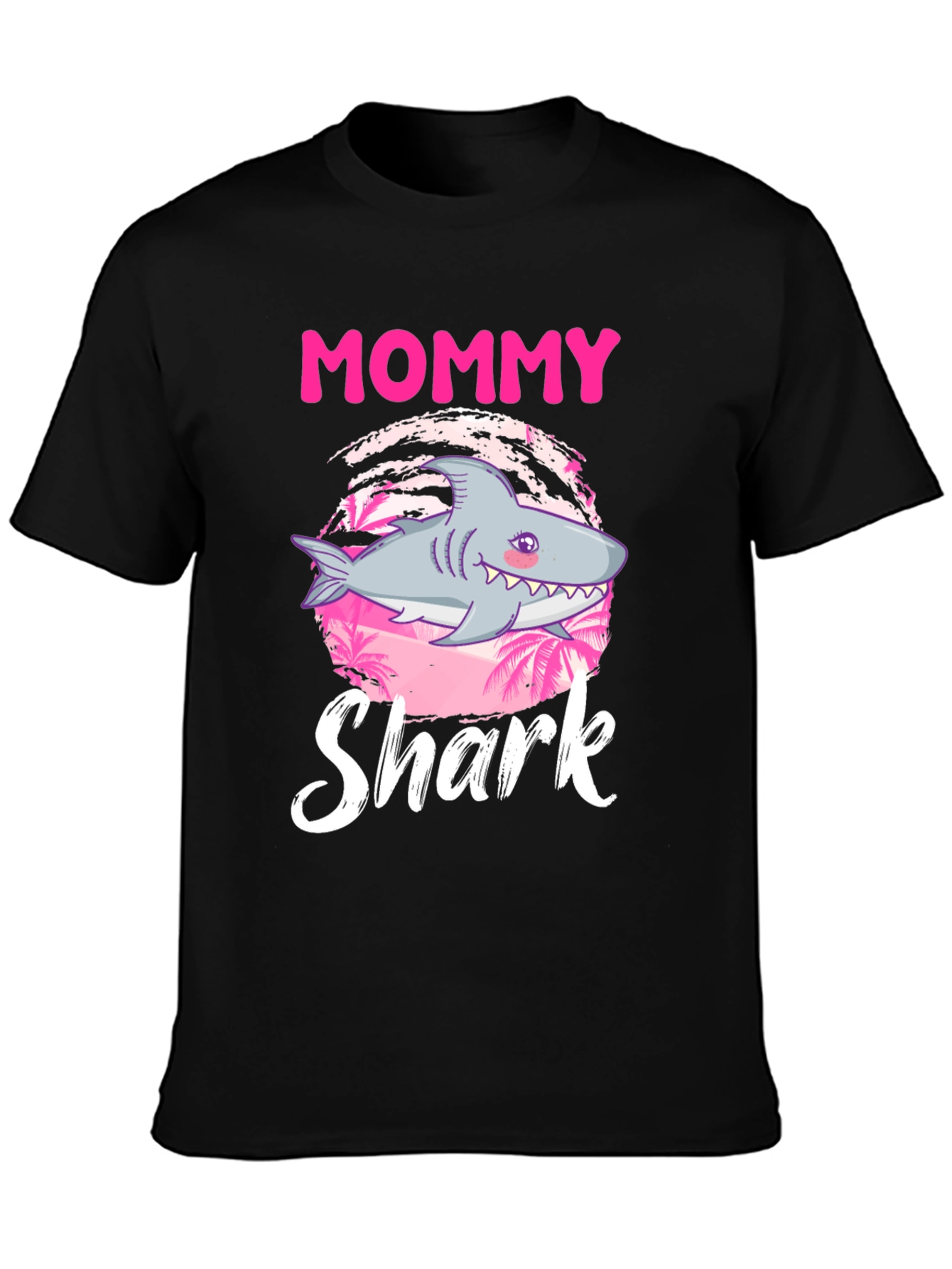 Mommy Shark Graphic Tee - Cute Shark Design