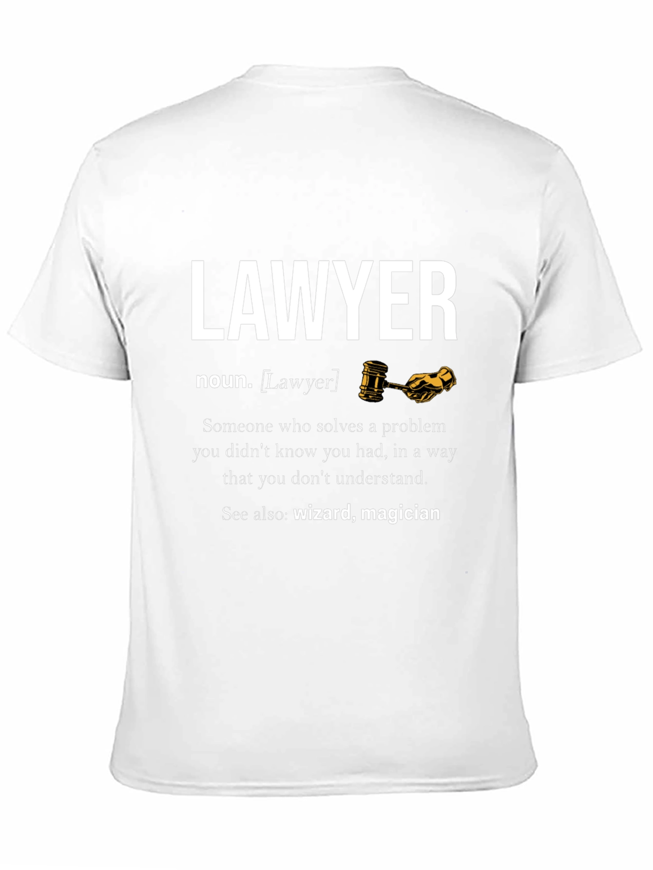 Lawyer Definition T-Shirt - Wizard Magician Attorney