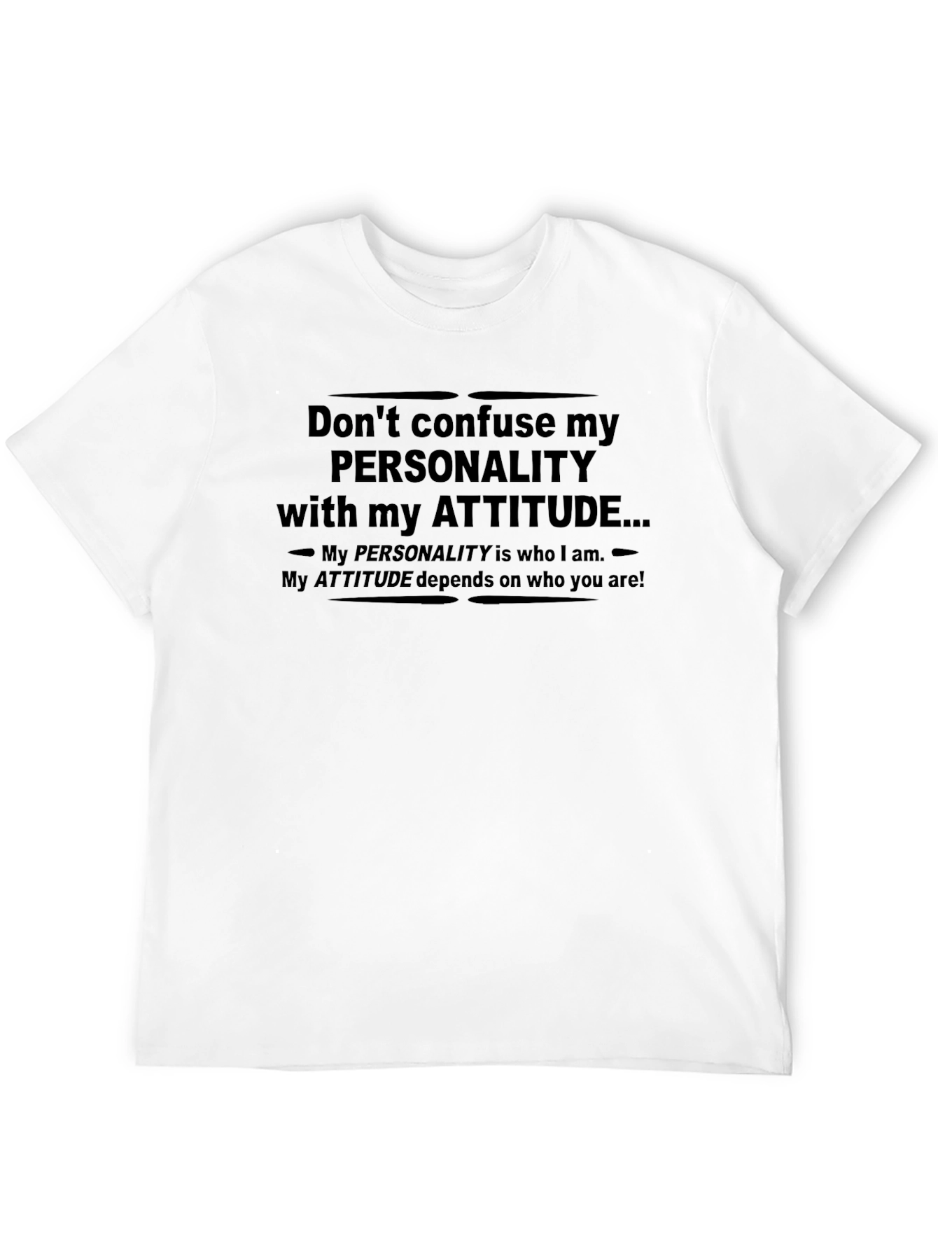Personality vs Attitude Graphic T-Shirt
