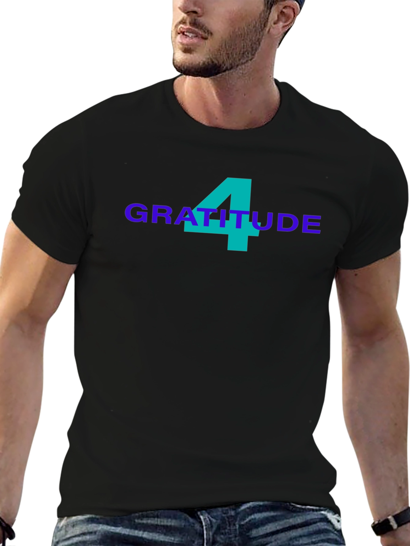 Gratitude Tee - Stylish Graphic Print T-Shirt