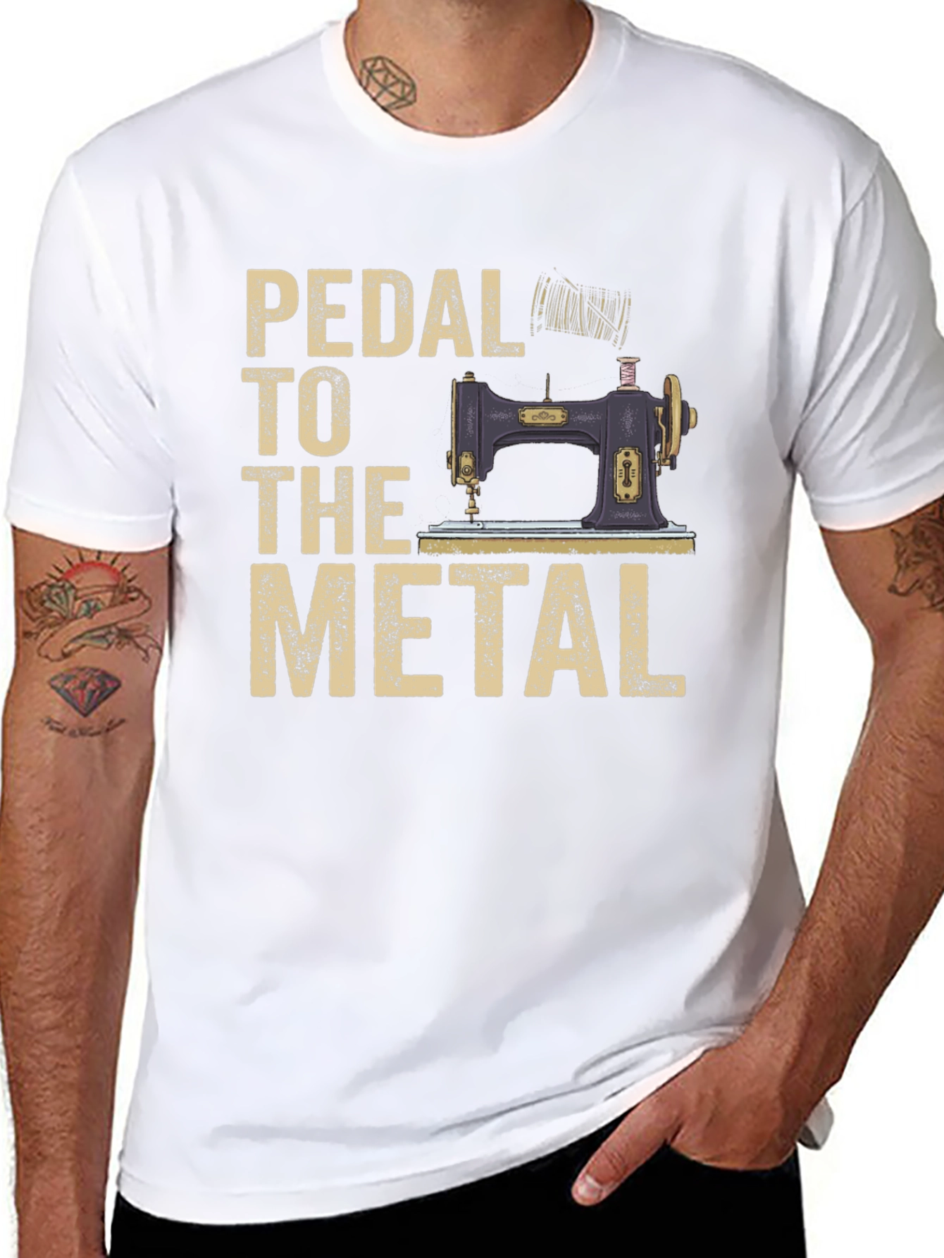 Pedal to the Metal Sewing Machine T-Shirt