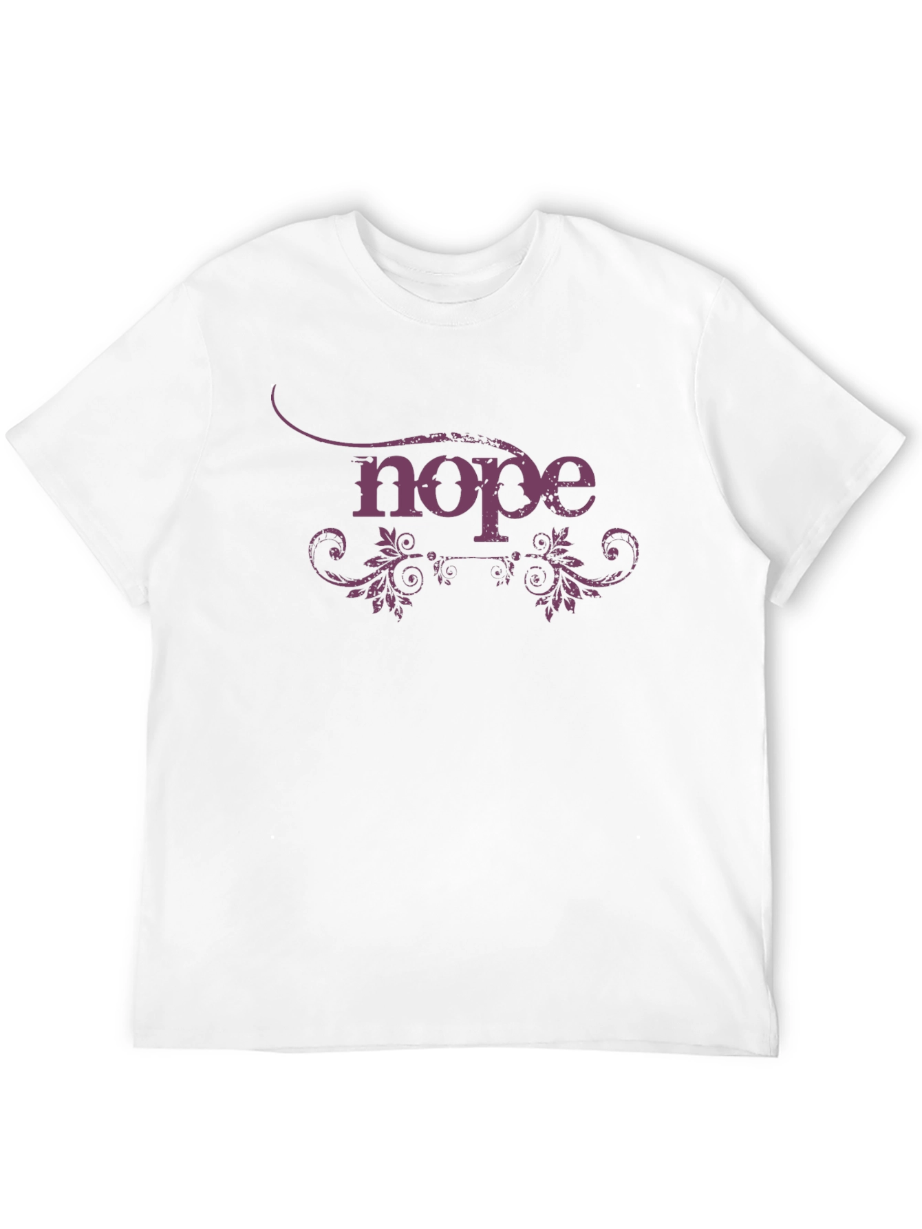 Nope Graphic T-Shirt - Trendy Casual Tee