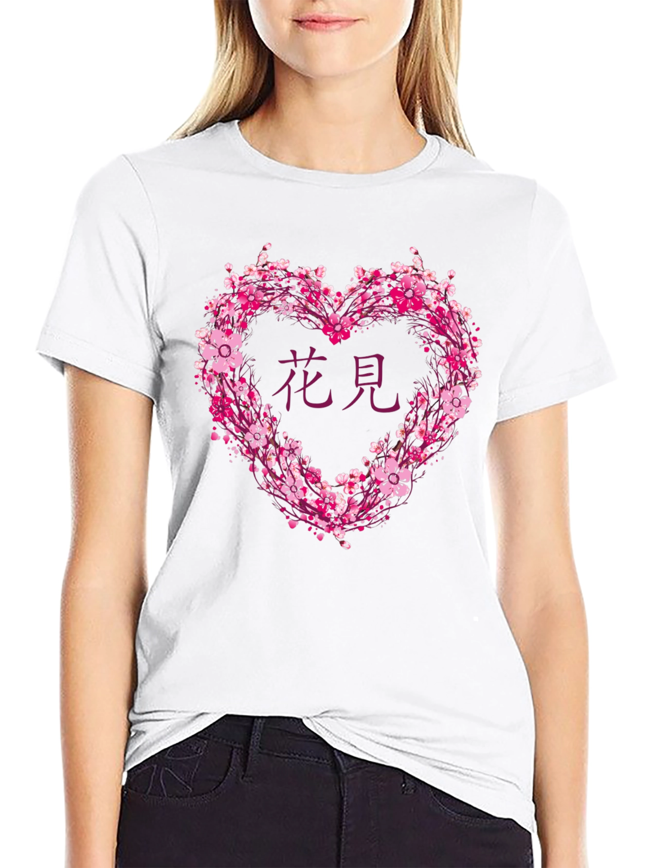 Cherry Blossom Heart T-Shirt