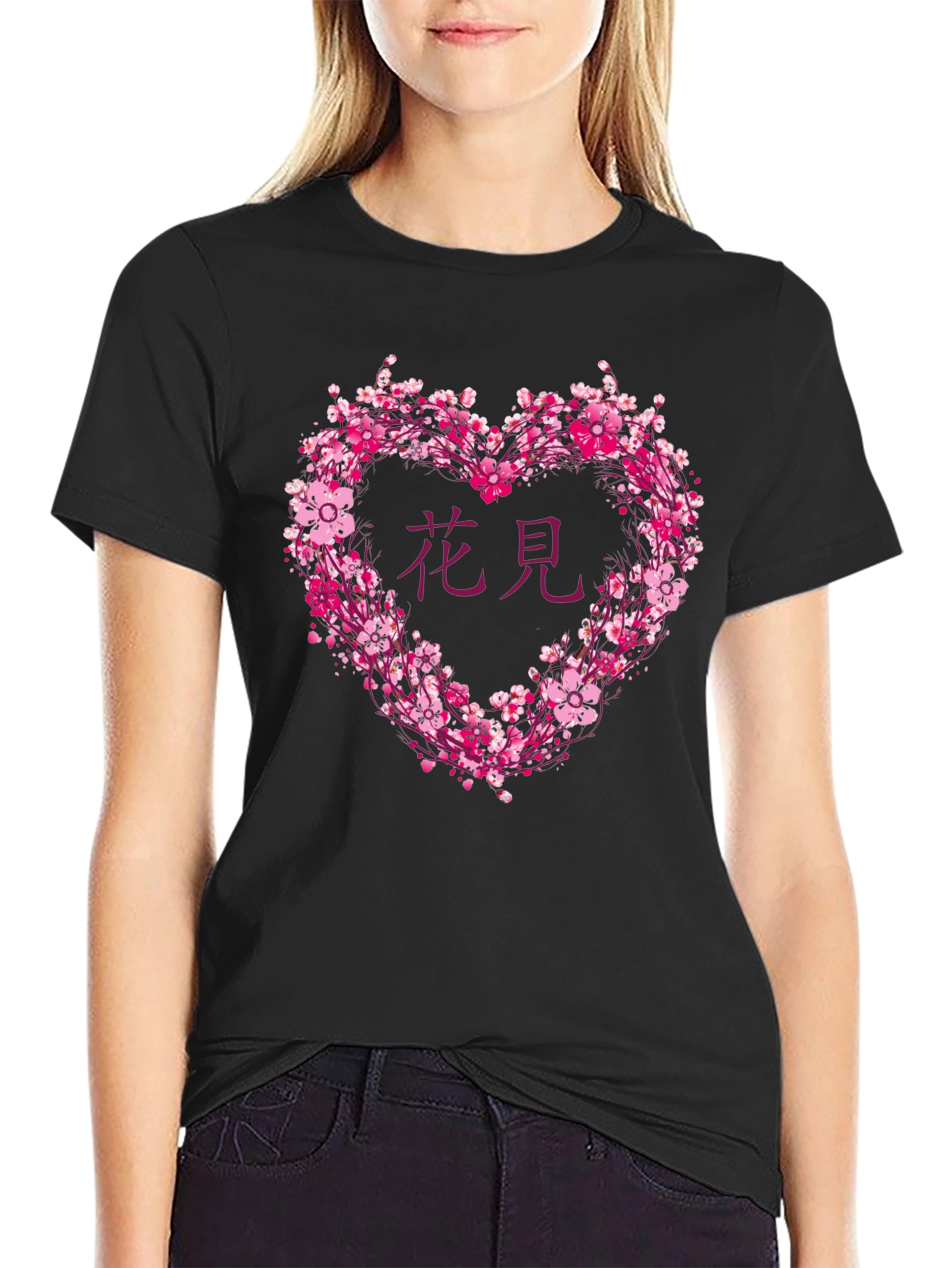 Cherry Blossom Heart T-Shirt