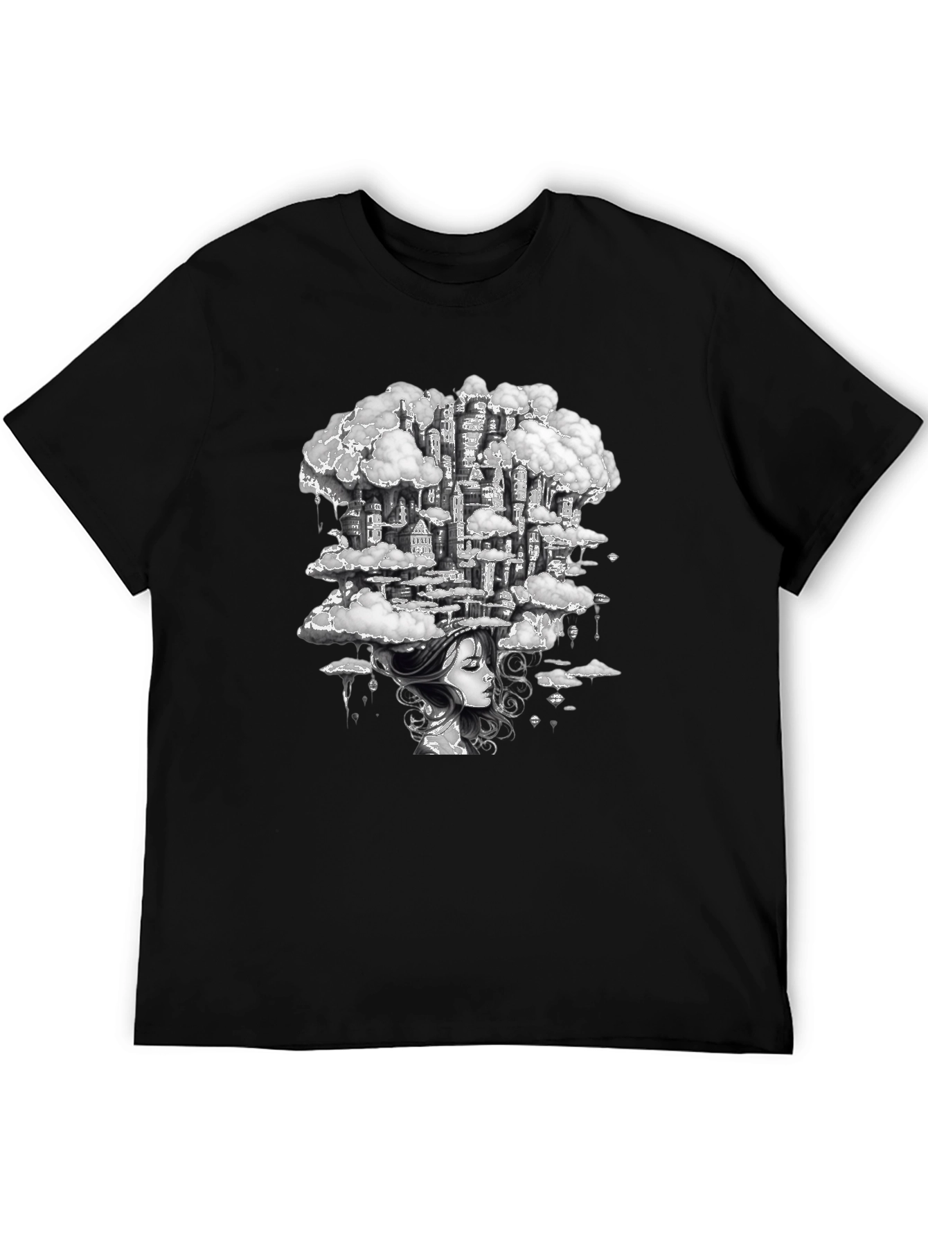 Dreamscape City Black Graphic Tee