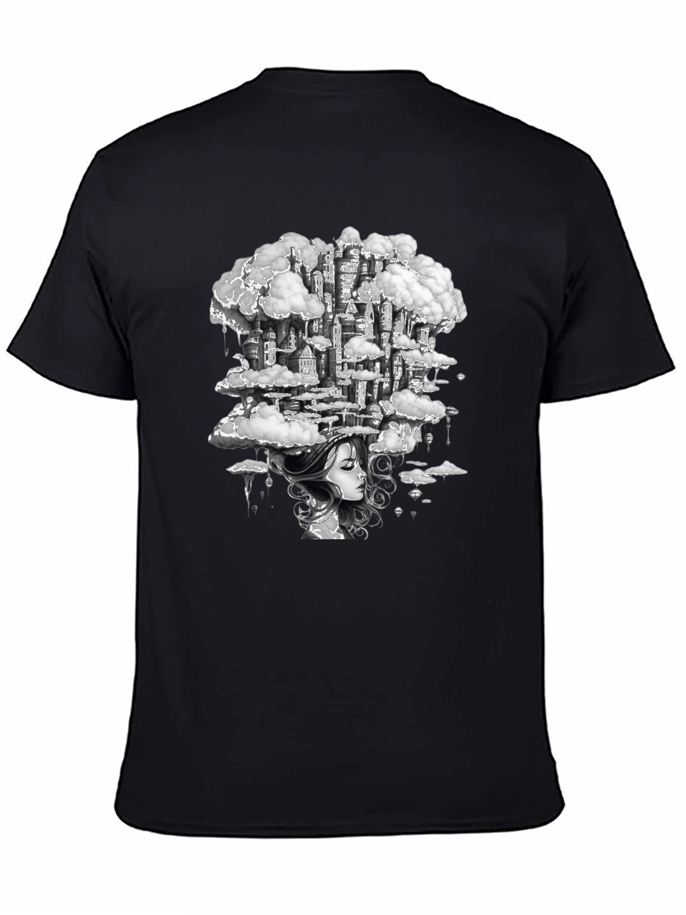 Dreamscape City Black Graphic Tee