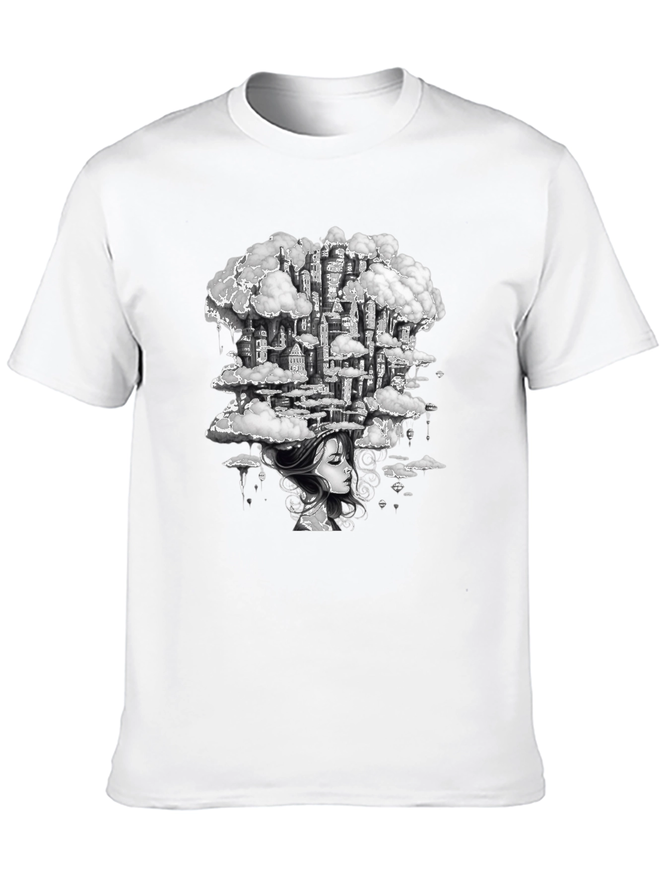 Dreamscape City Black Graphic Tee