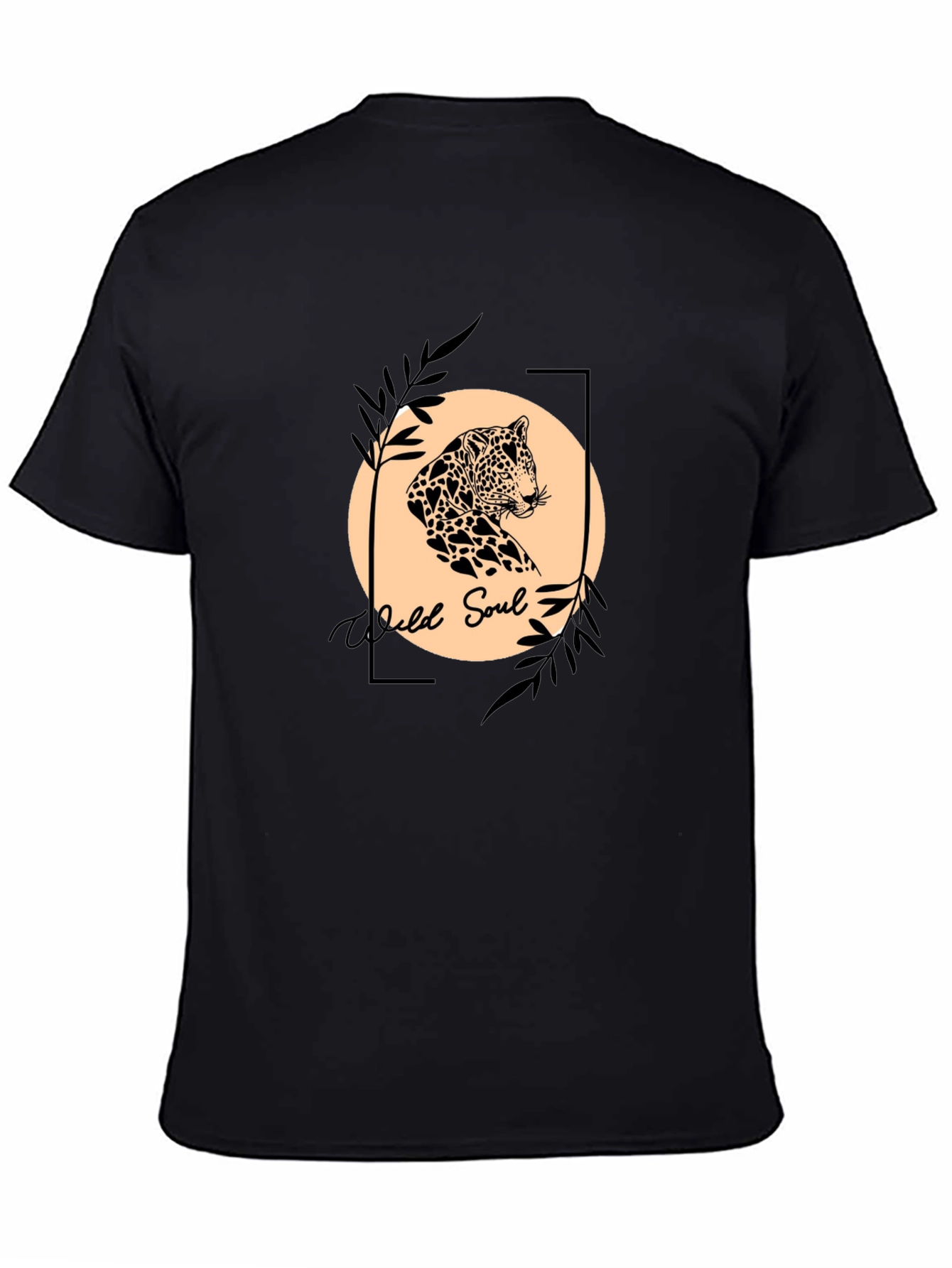 Wild Soul Graphic Tee - Leopard Print Design