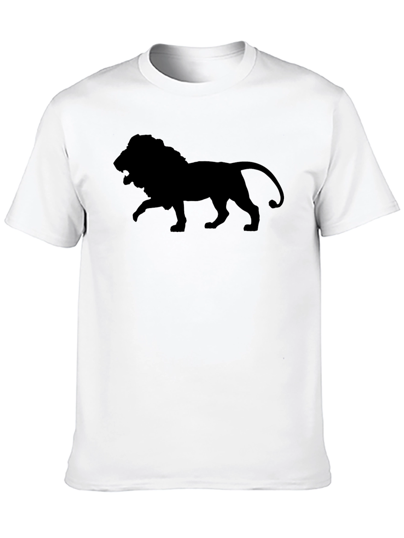Lion Silhouette Black T-Shirt