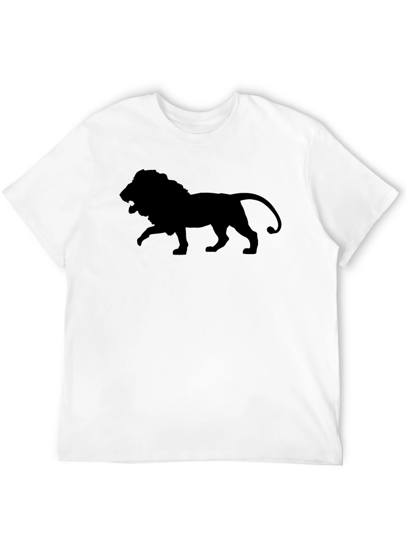 Lion Silhouette Black T-Shirt