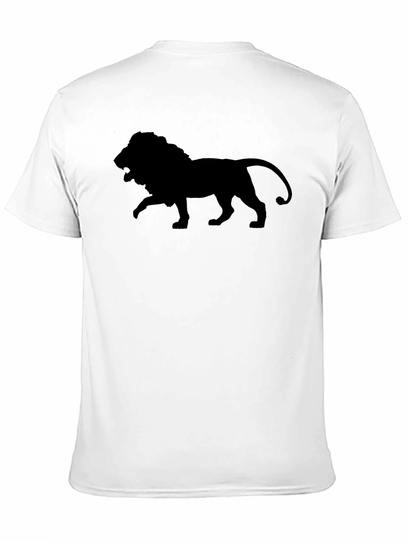 Lion Silhouette Black T-Shirt