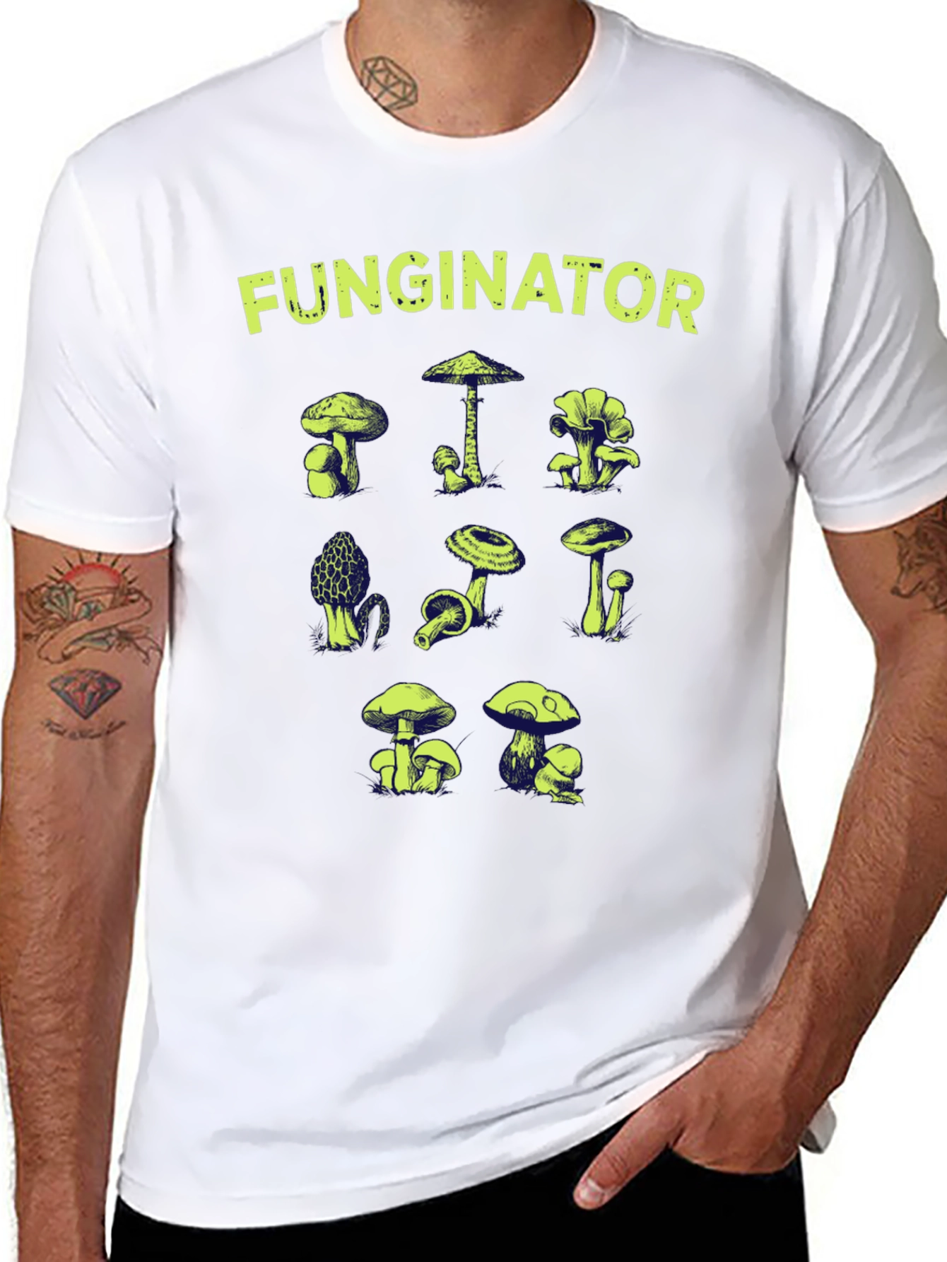 Funginator Mushroom Graphic Tee