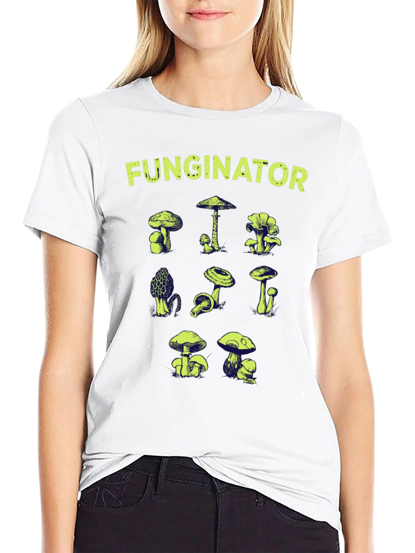 Funginator Mushroom Graphic Tee