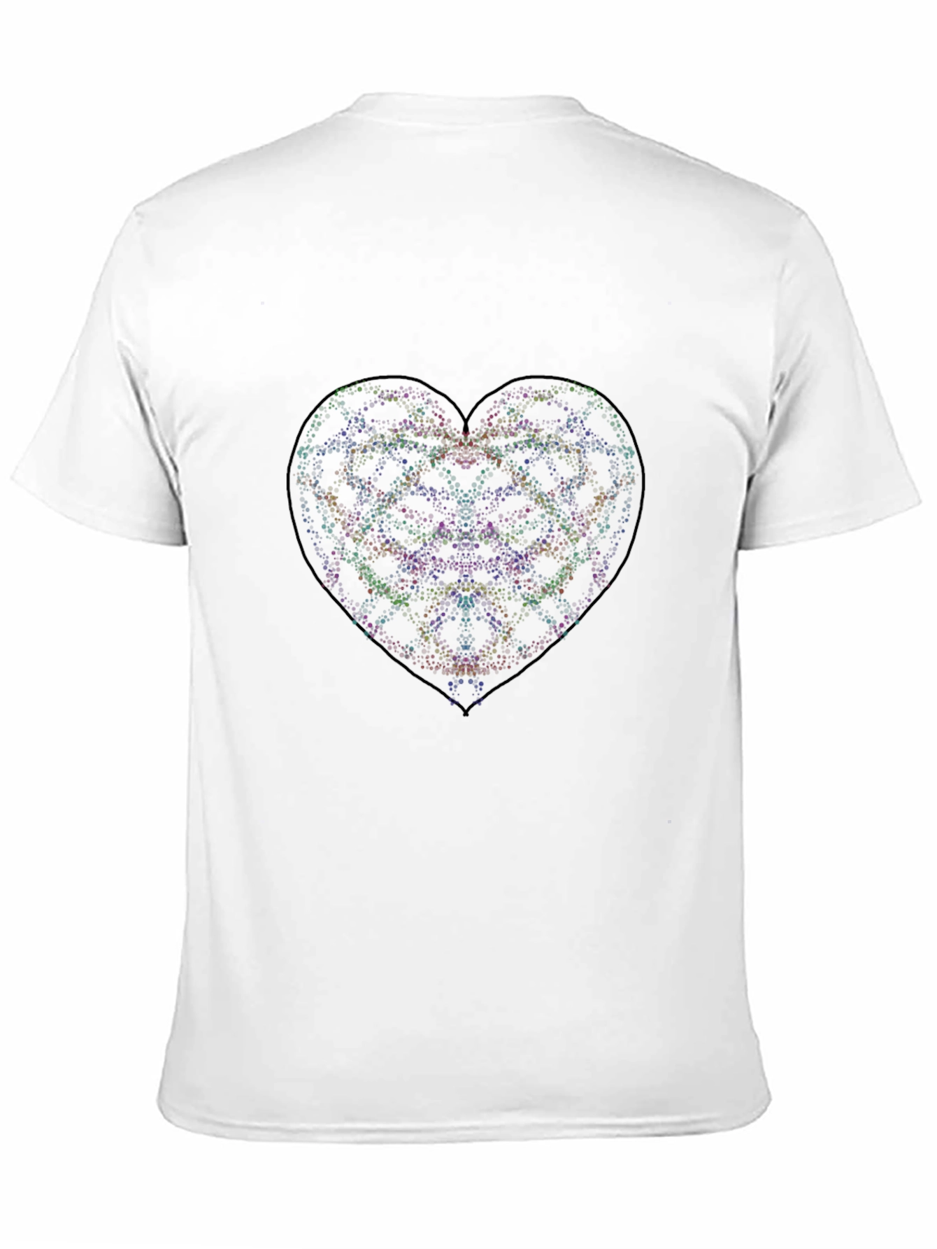 Heart Galaxy Graphic Tee - Stylish Black T-Shirt