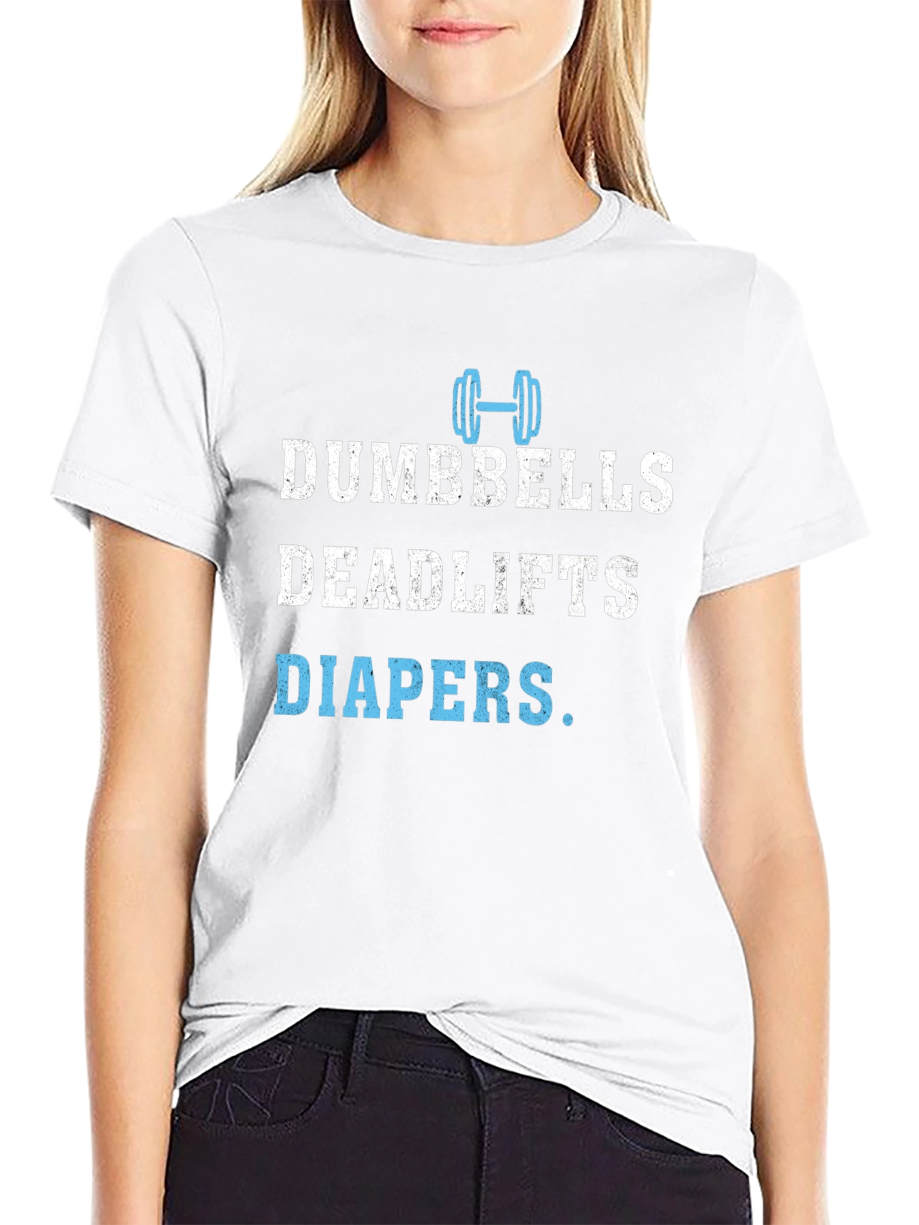 Dumbbells Deadlifts Diapers Mens T-Shirt
