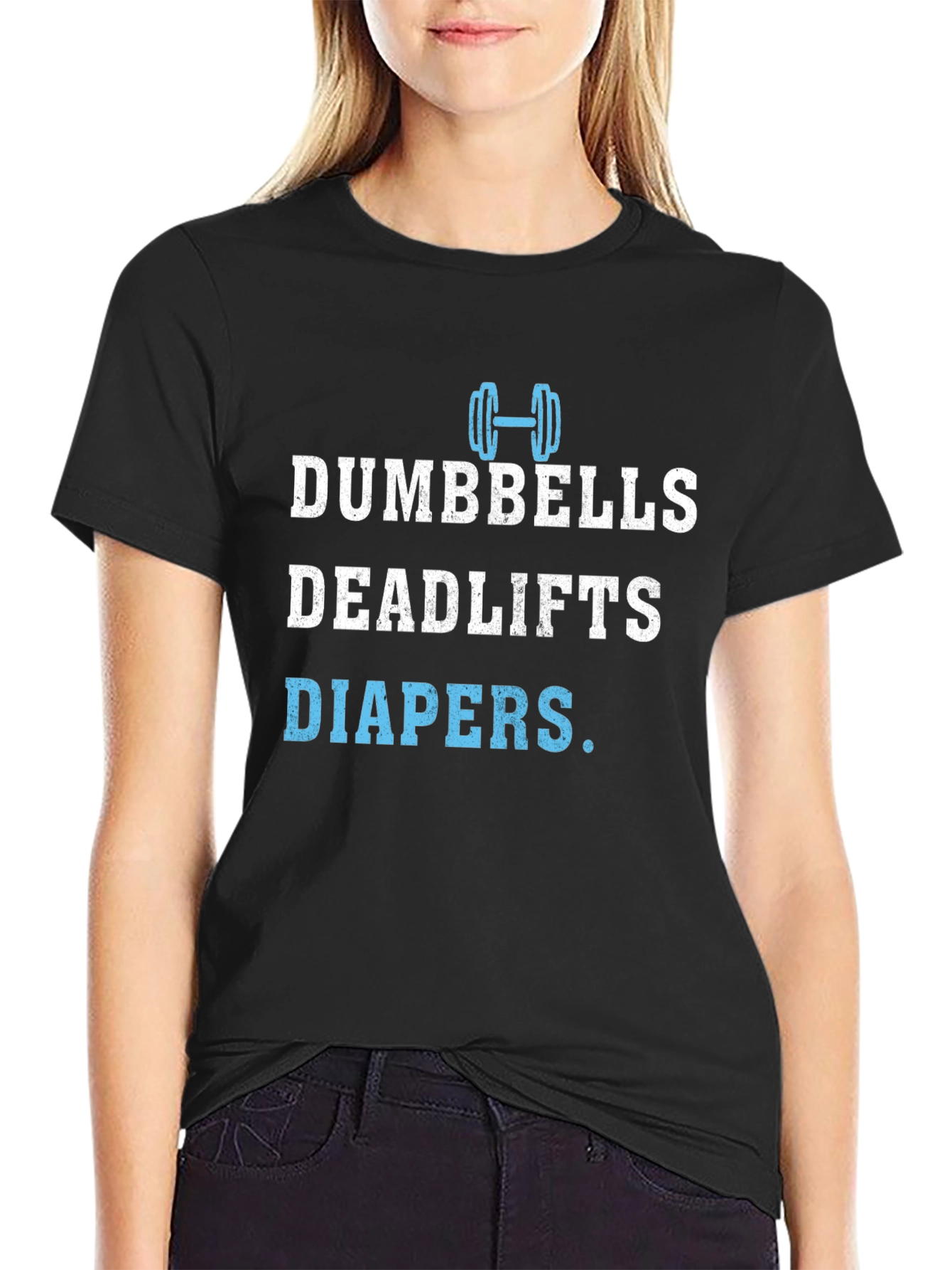 Dumbbells Deadlifts Diapers Mens T-Shirt