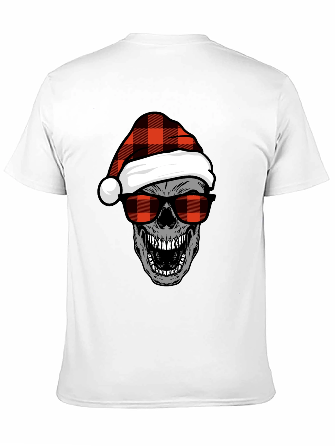 Skull with Santa Hat Graphic Tee