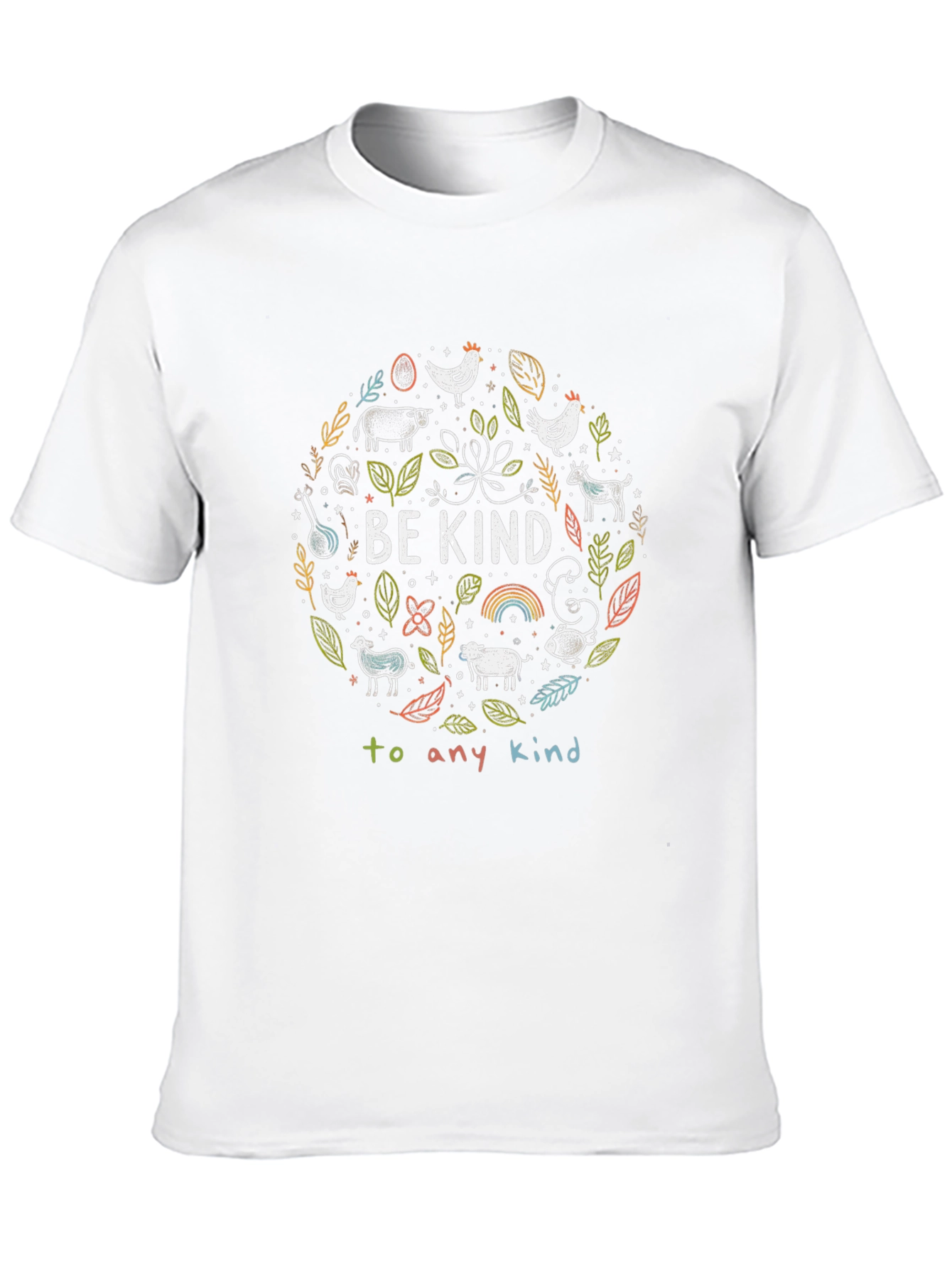 Be Kind Vegan Animal Lover Graphic T-Shirt