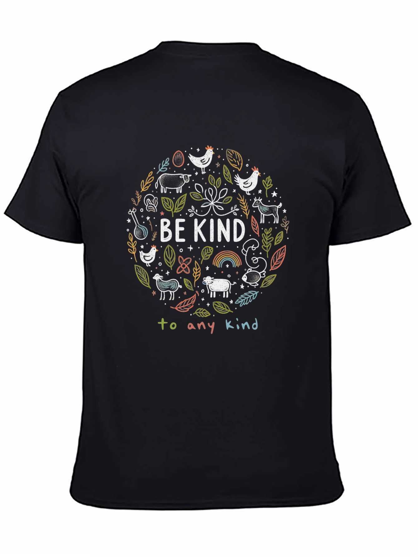 Be Kind Vegan Animal Lover Graphic T-Shirt