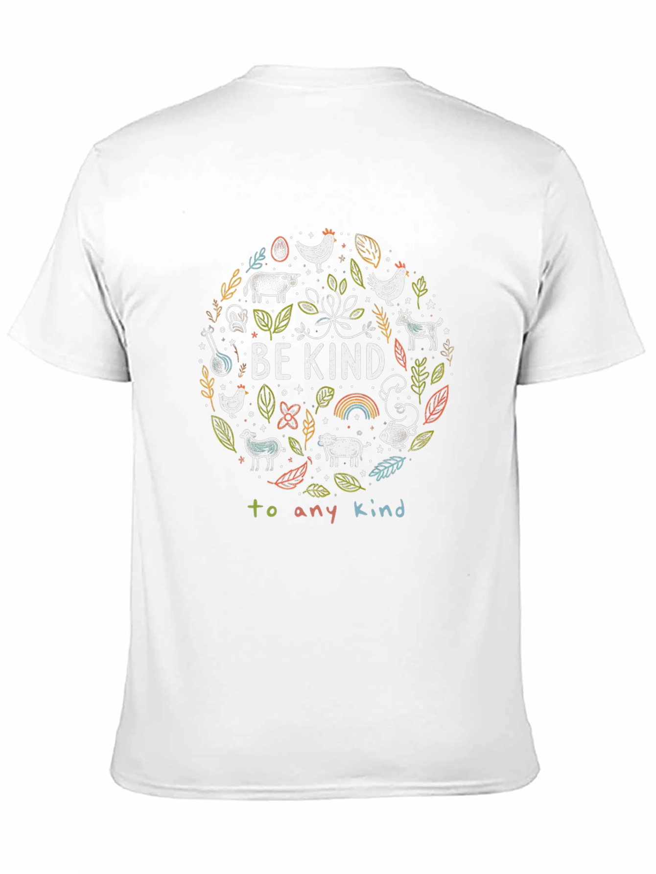 Be Kind Vegan Animal Lover Graphic T-Shirt