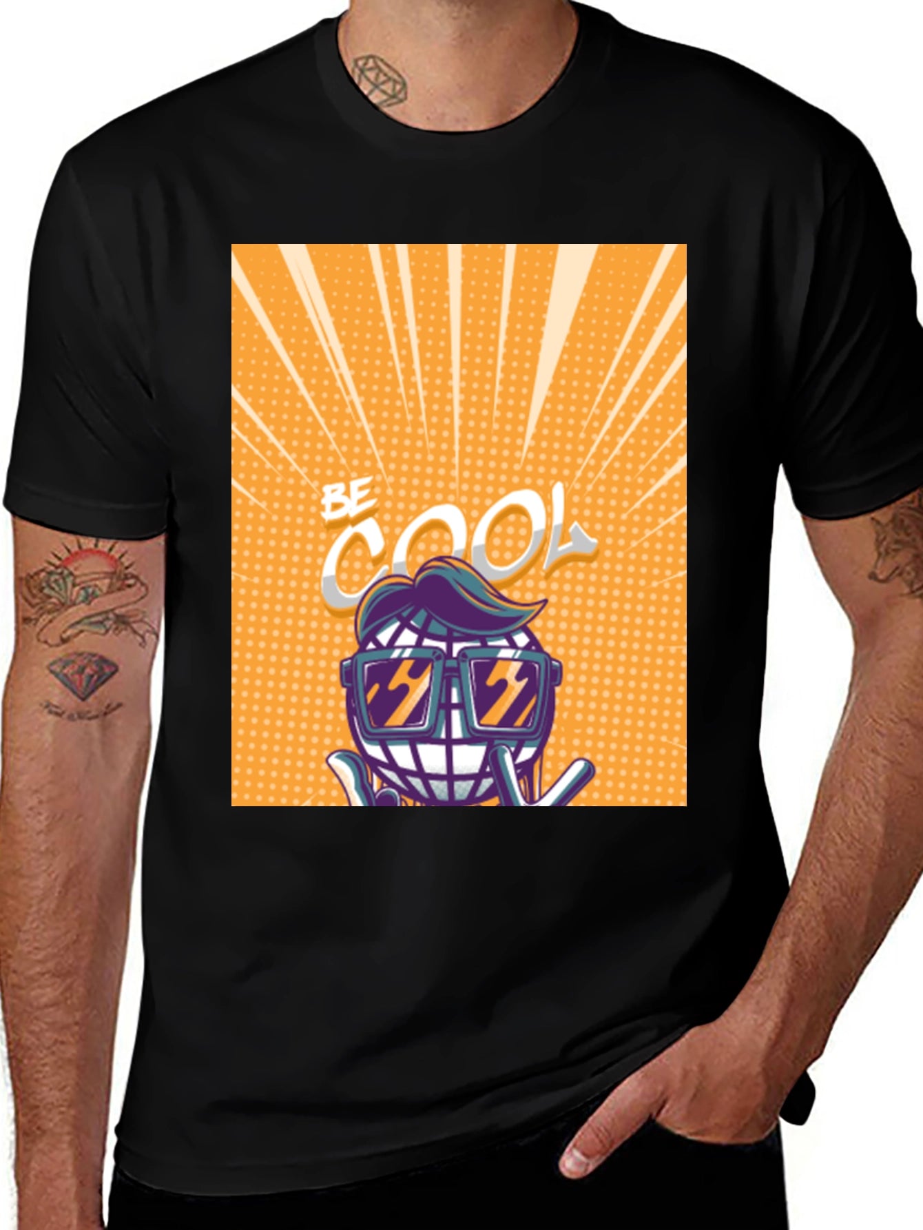 Cool Globe Graphic Tee - Trendy Unisex T-Shirt