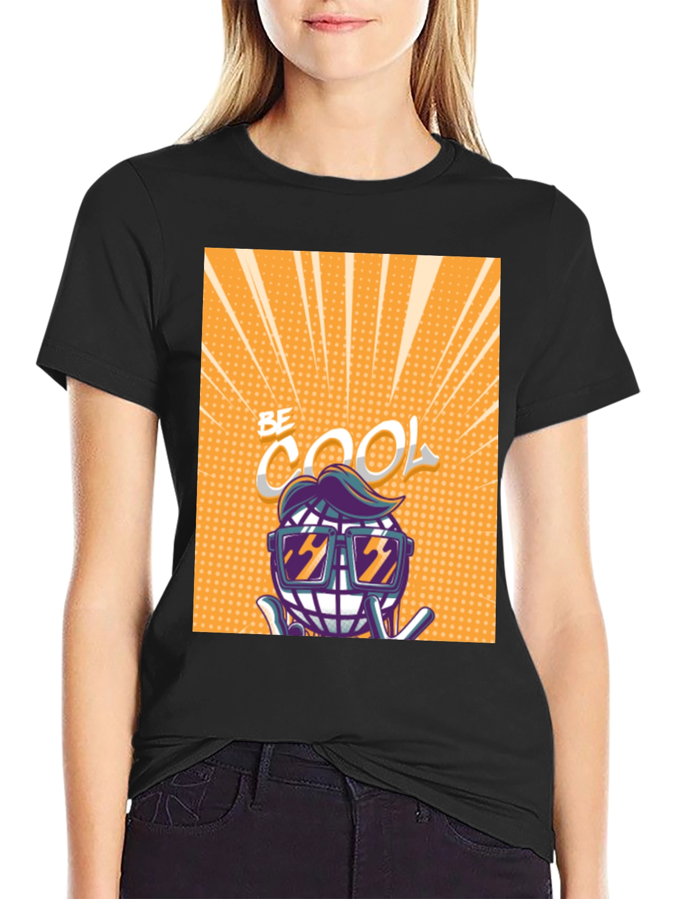 Cool Globe Graphic Tee - Trendy Unisex T-Shirt