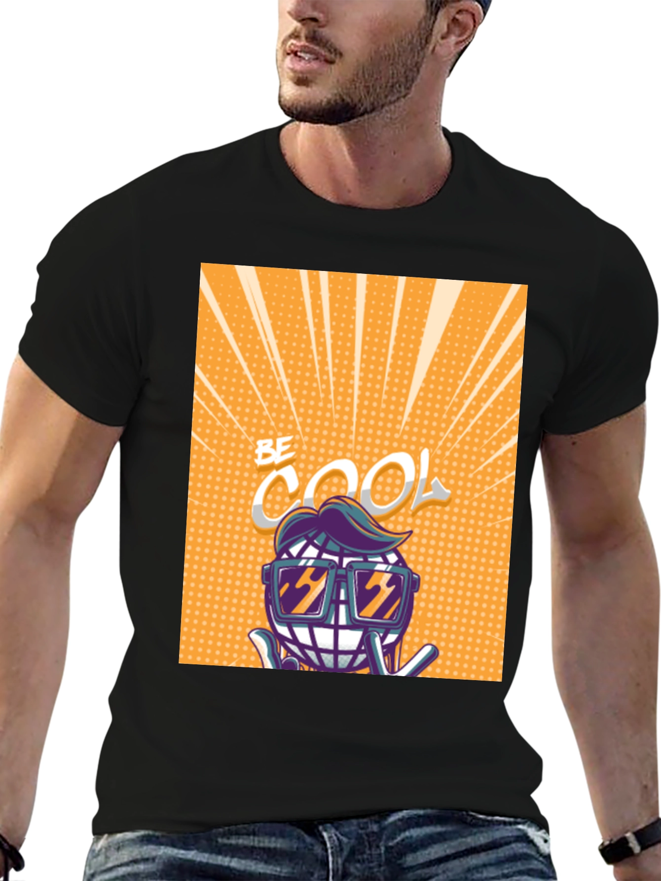 Cool Globe Graphic Tee - Trendy Unisex T-Shirt