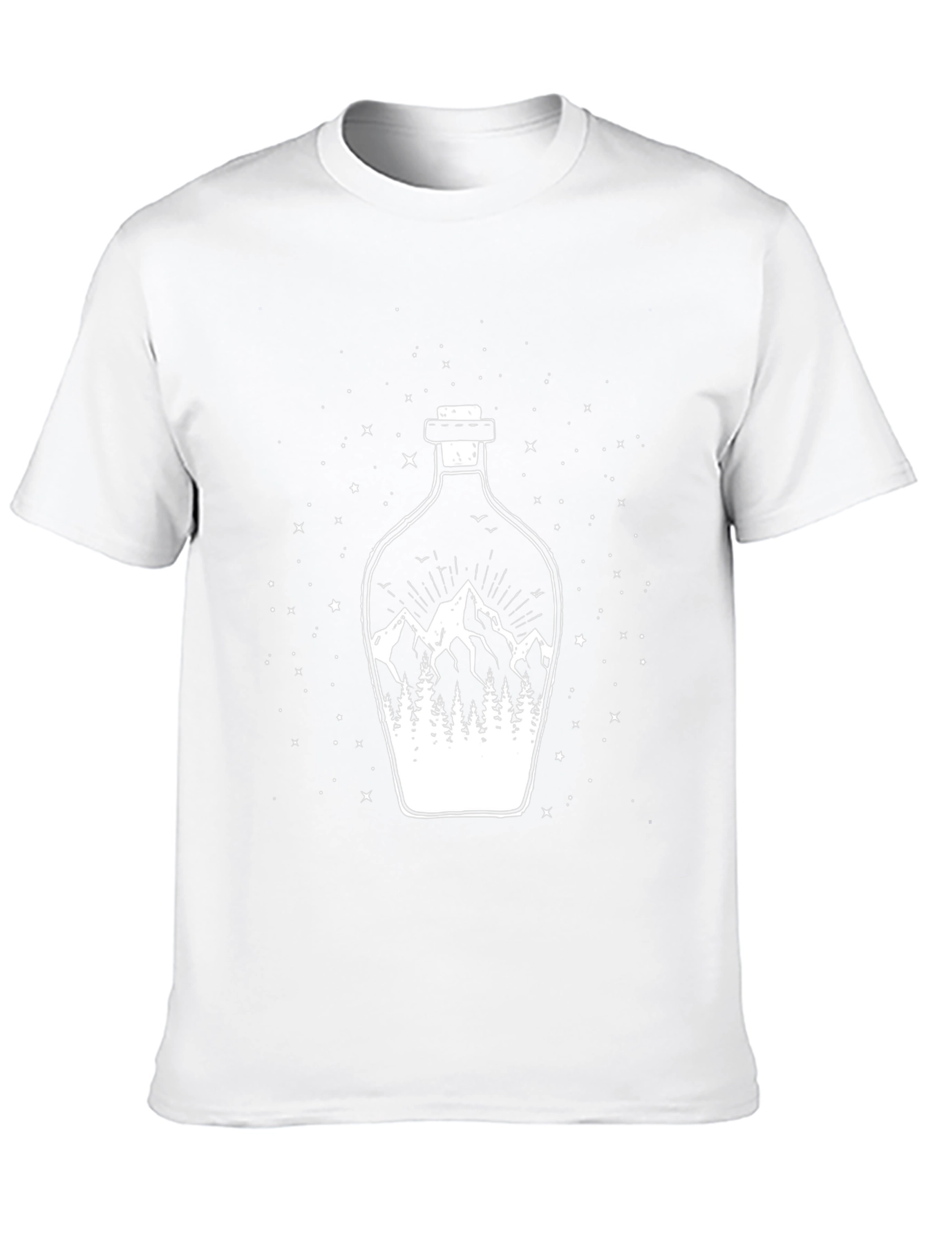Mountain Landscape Graphic Tee - Mens Black T-Shirt