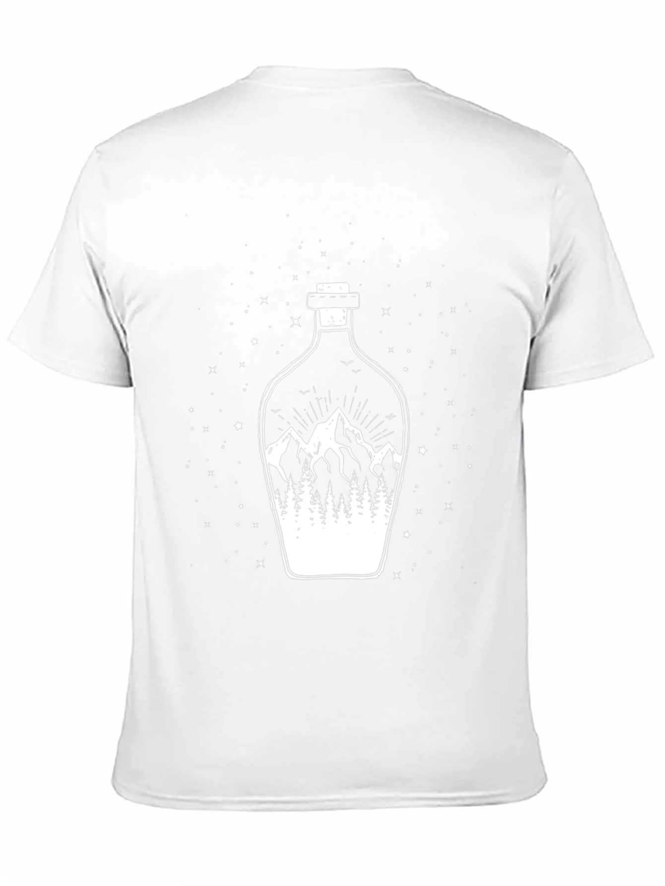 Mountain Landscape Graphic Tee - Mens Black T-Shirt
