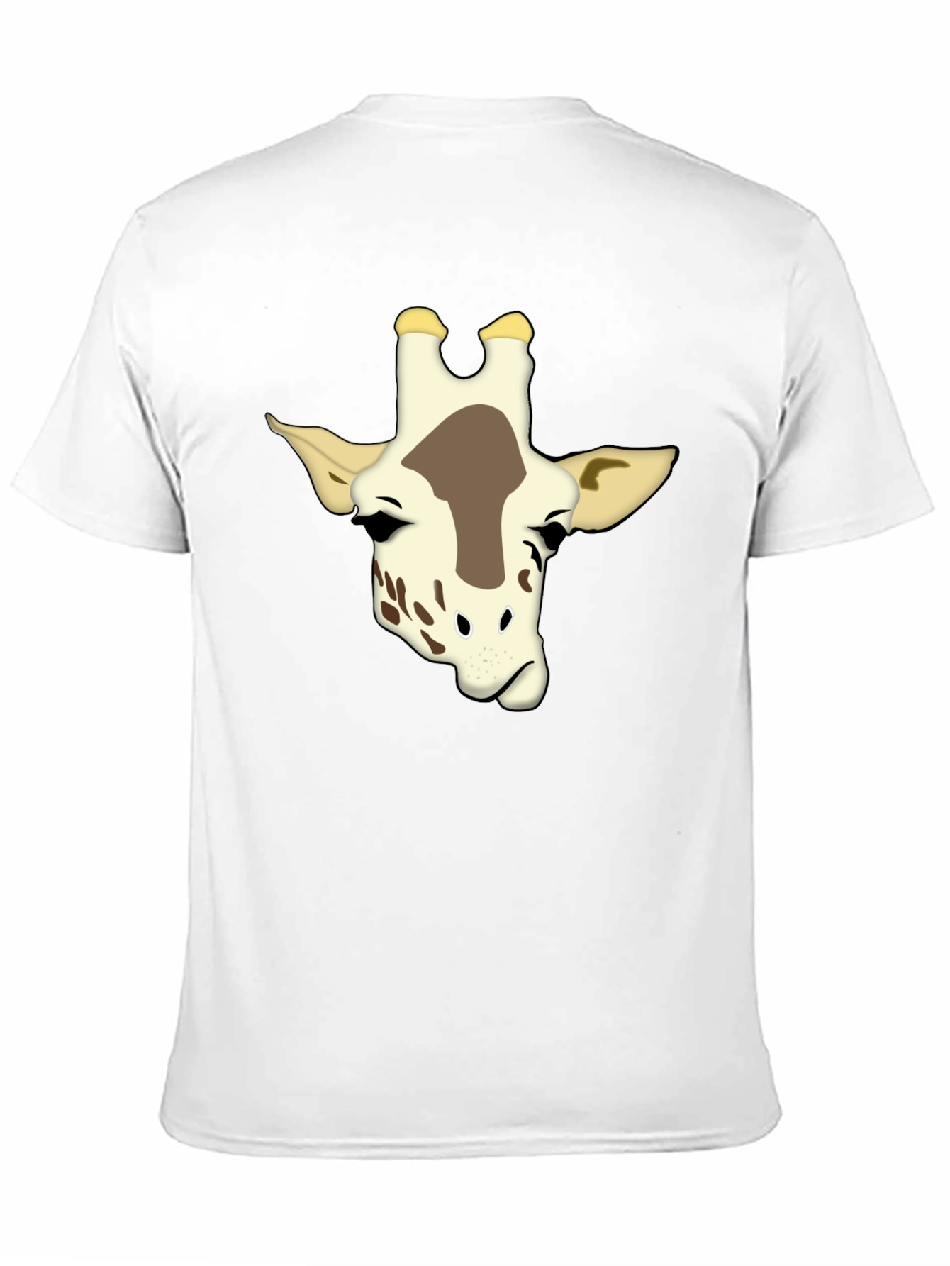 Giraffe Graphic Print Black T-Shirt