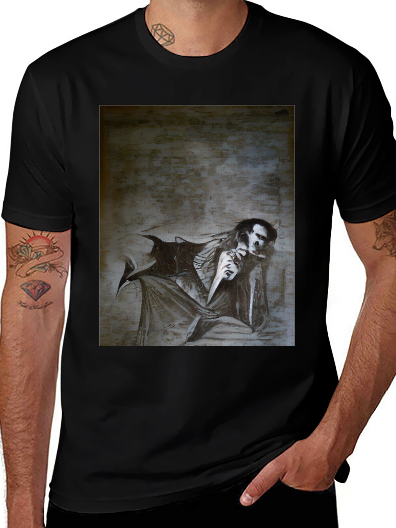 Dark Fantasy T-Shirt: Gothic Style Tee