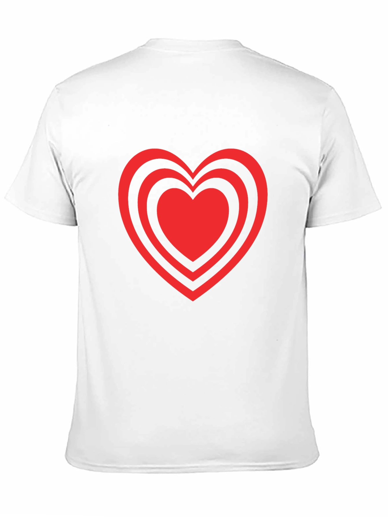 Heart Design Black T-Shirt