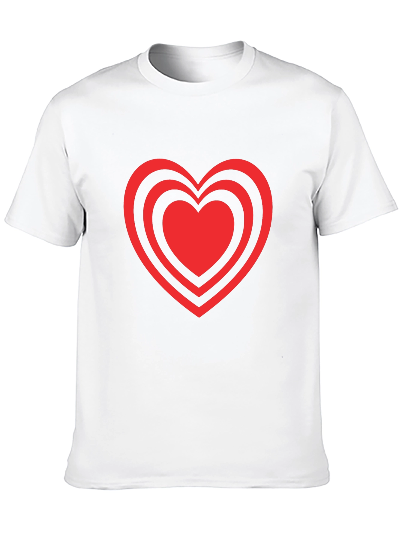 Heart Design Black T-Shirt