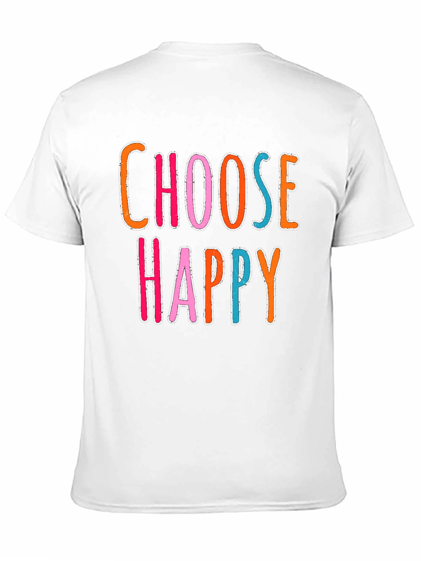 Choose Happy Graphic Tee - Black Casual Shirt