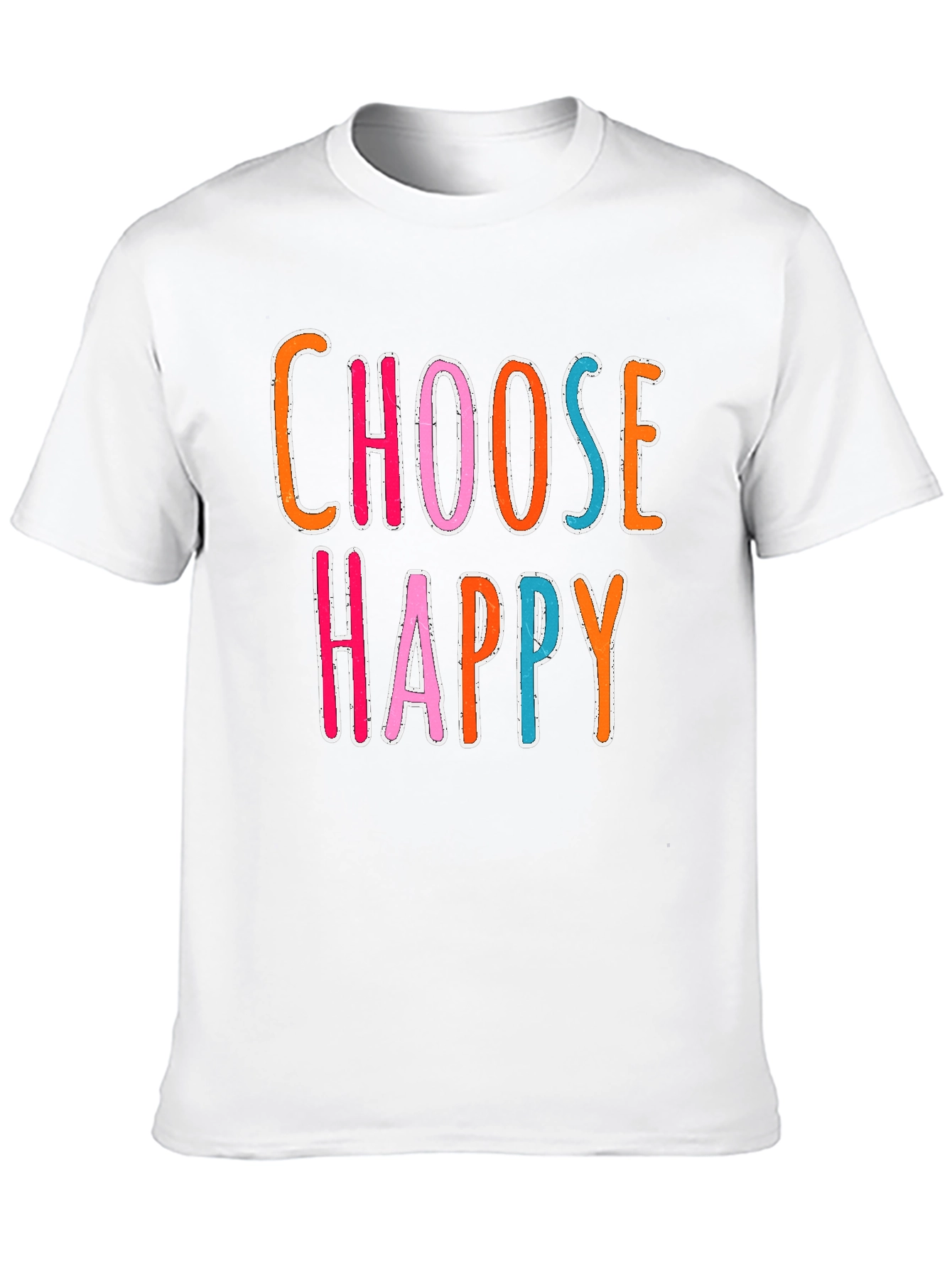 Choose Happy Graphic Tee - Black Casual Shirt