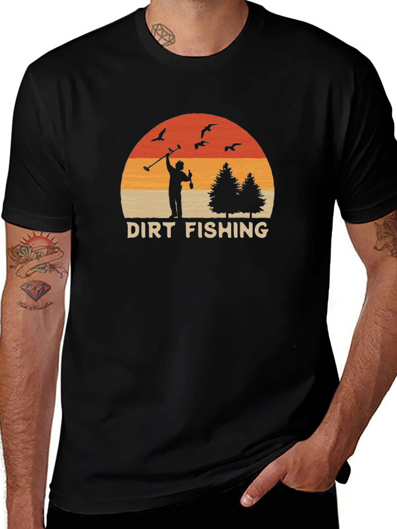 Dirt Fishing T-Shirt - Metal Detecting Adventure