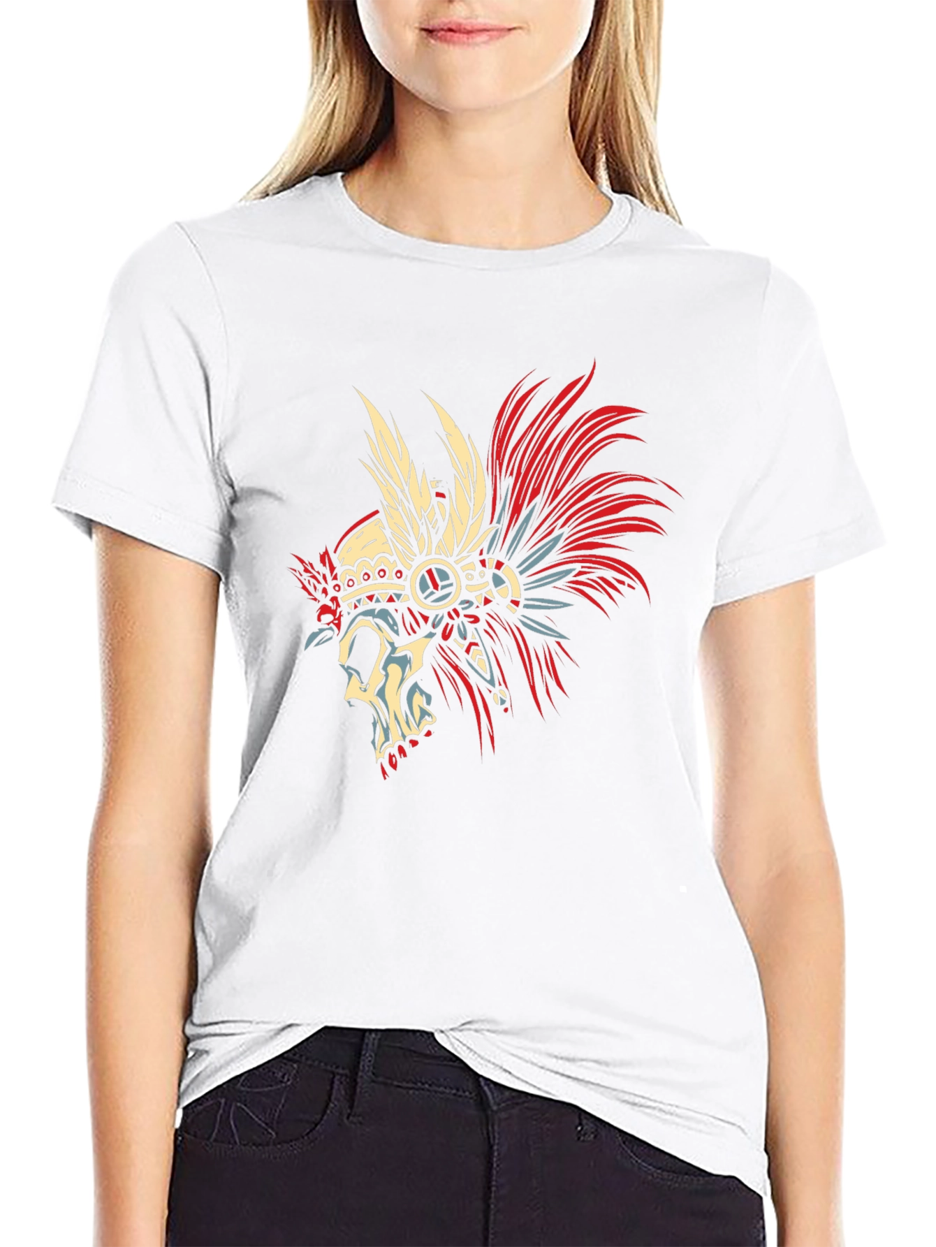 Skull Chief Black T-Shirt - Unique Graphic Tee