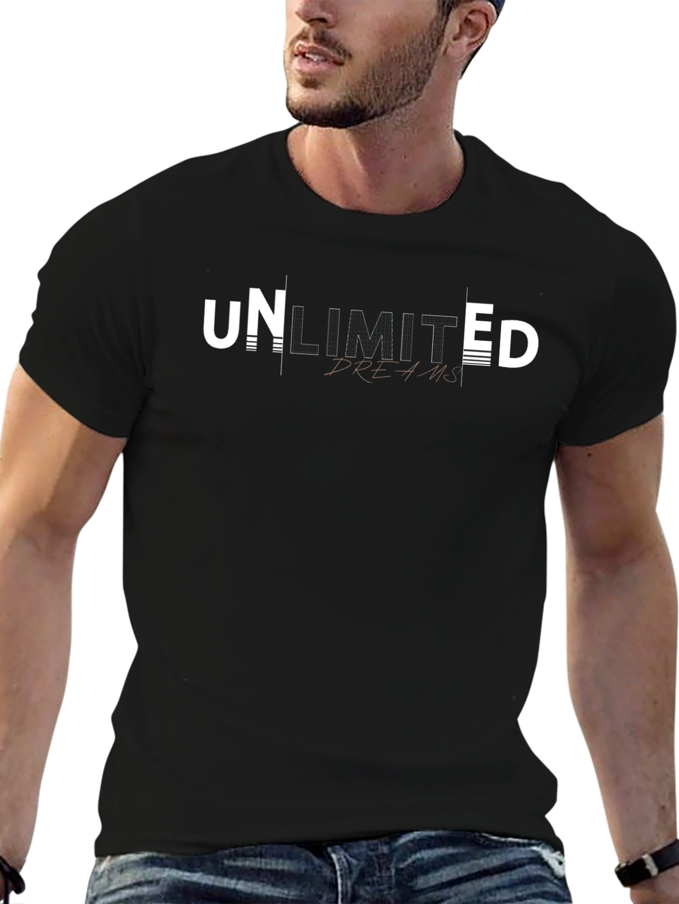 Unlimited Dreams Black Graphic Tee