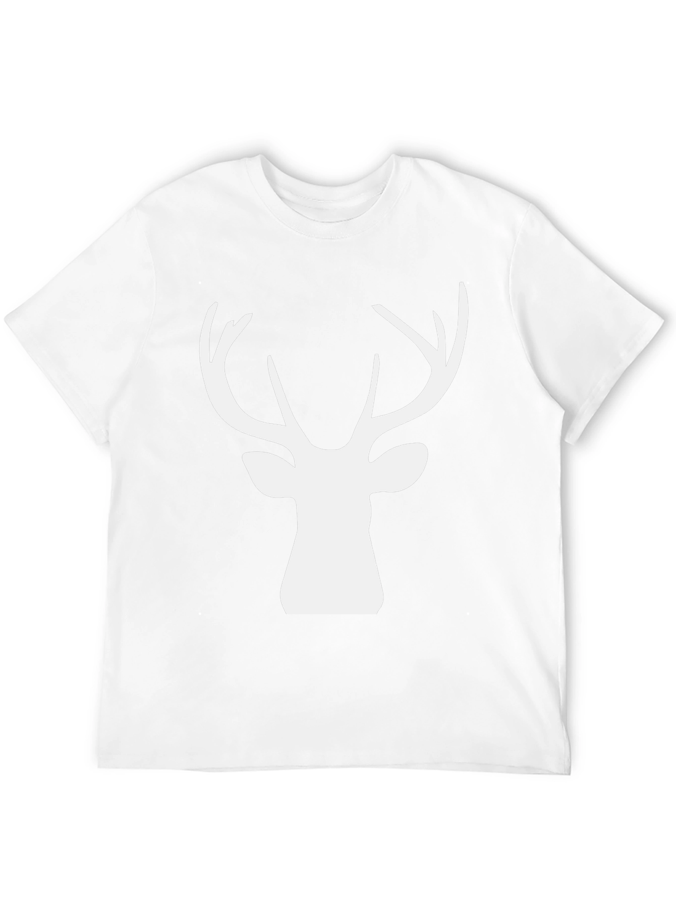 Deer Head Graphic Tee - Black
