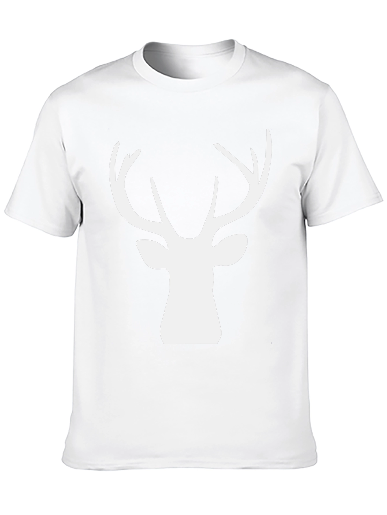 Deer Head Graphic Tee - Black