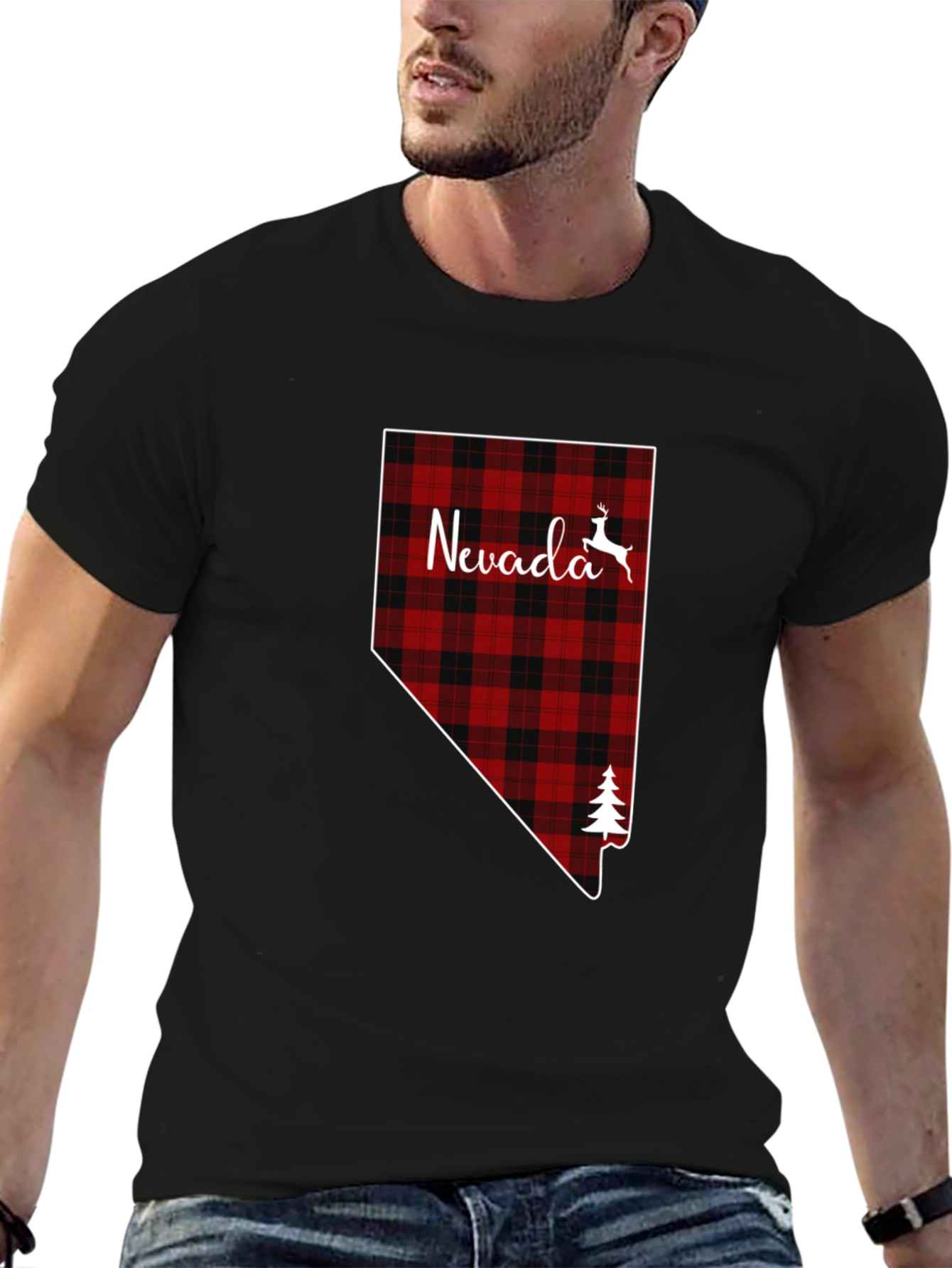 Nevada Plaid Graphic T-Shirt