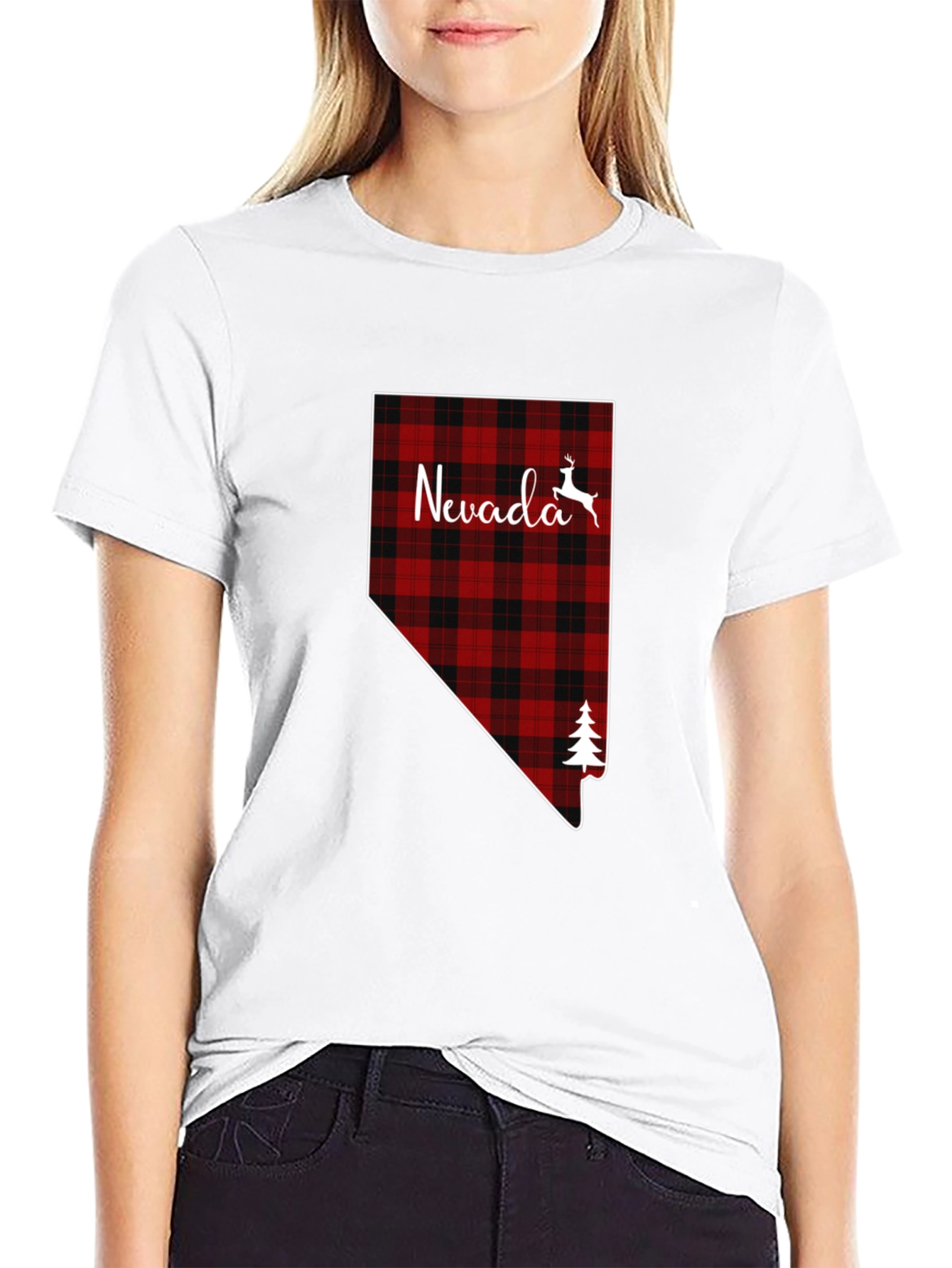 Nevada Plaid Graphic T-Shirt