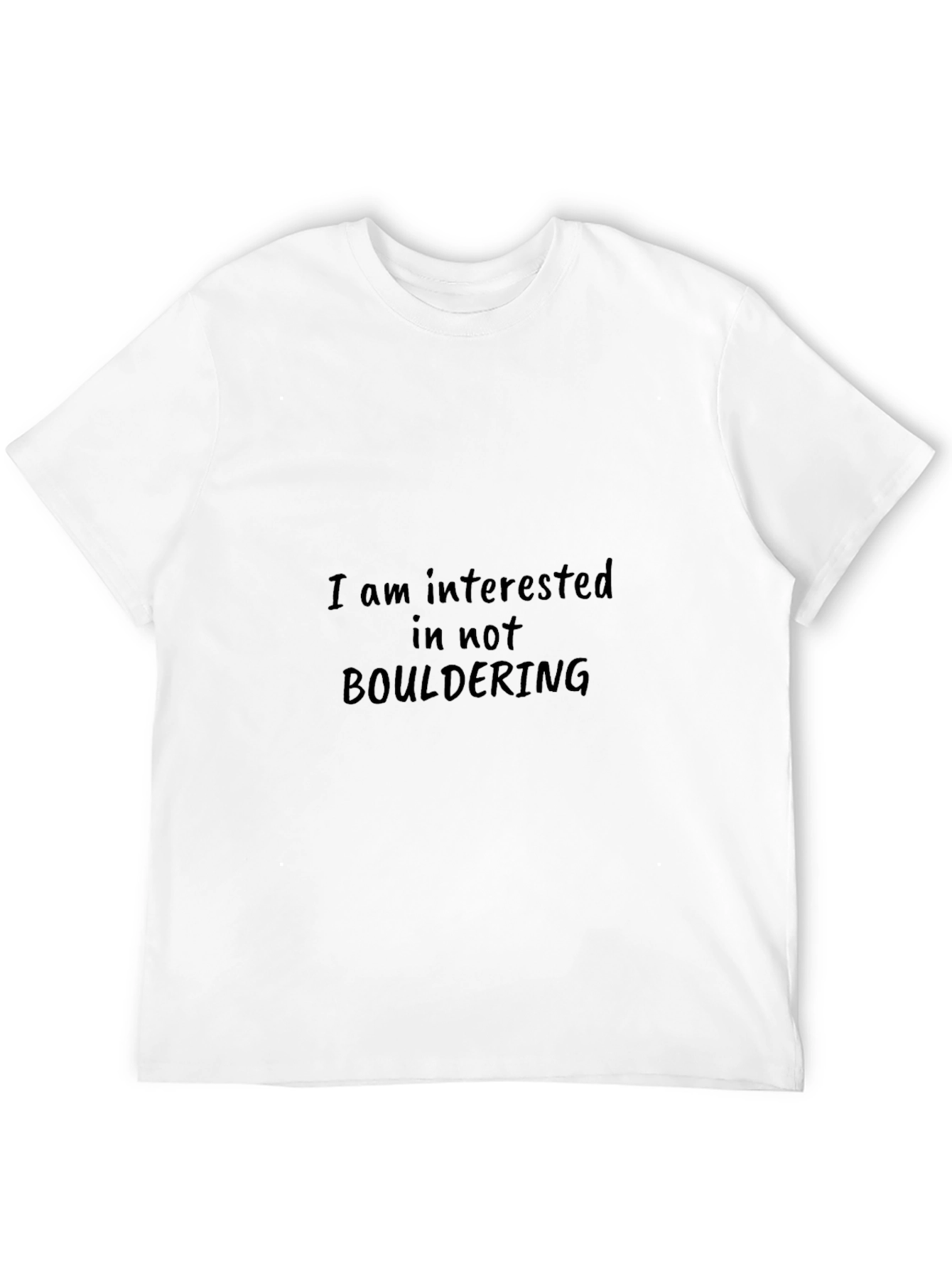 Funny Not Bouldering Black T-Shirt