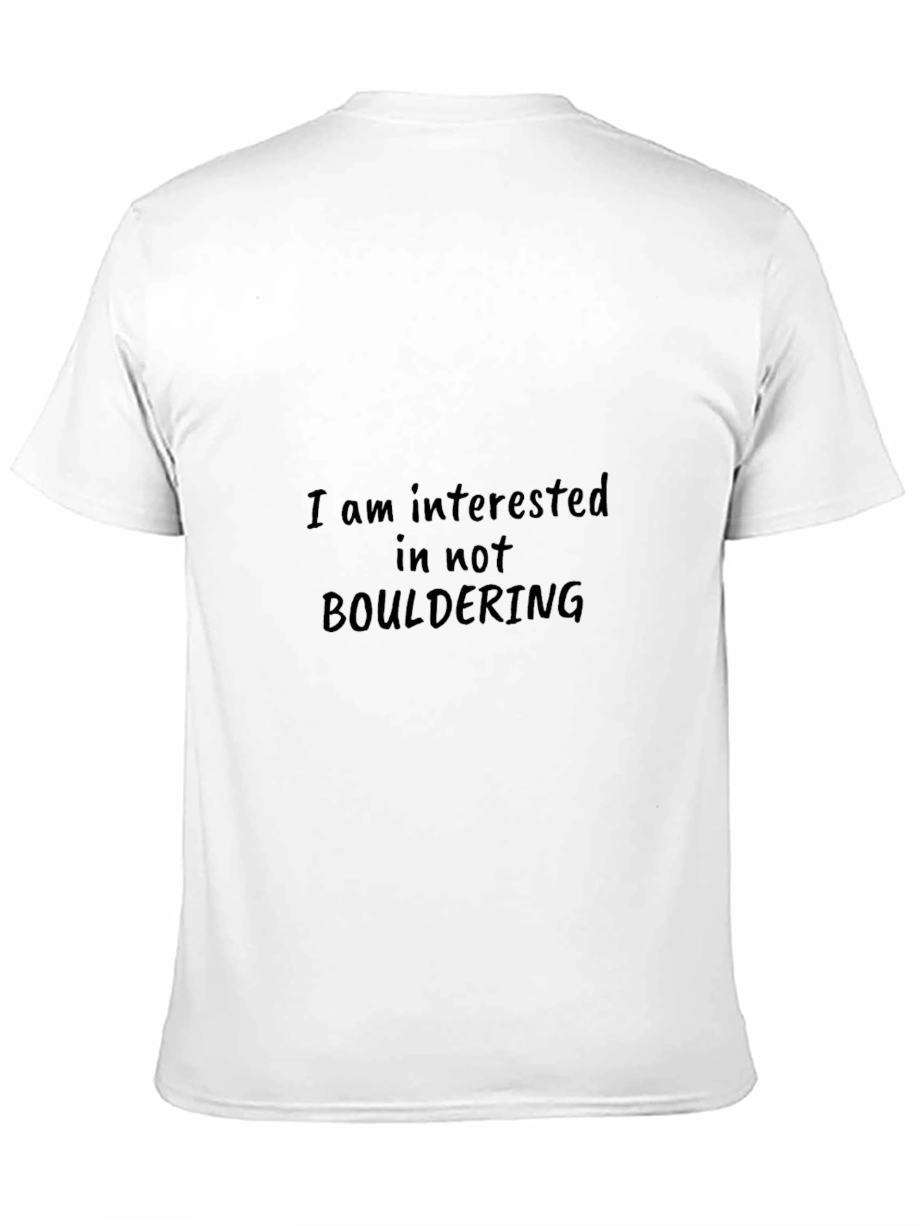 Funny Not Bouldering Black T-Shirt