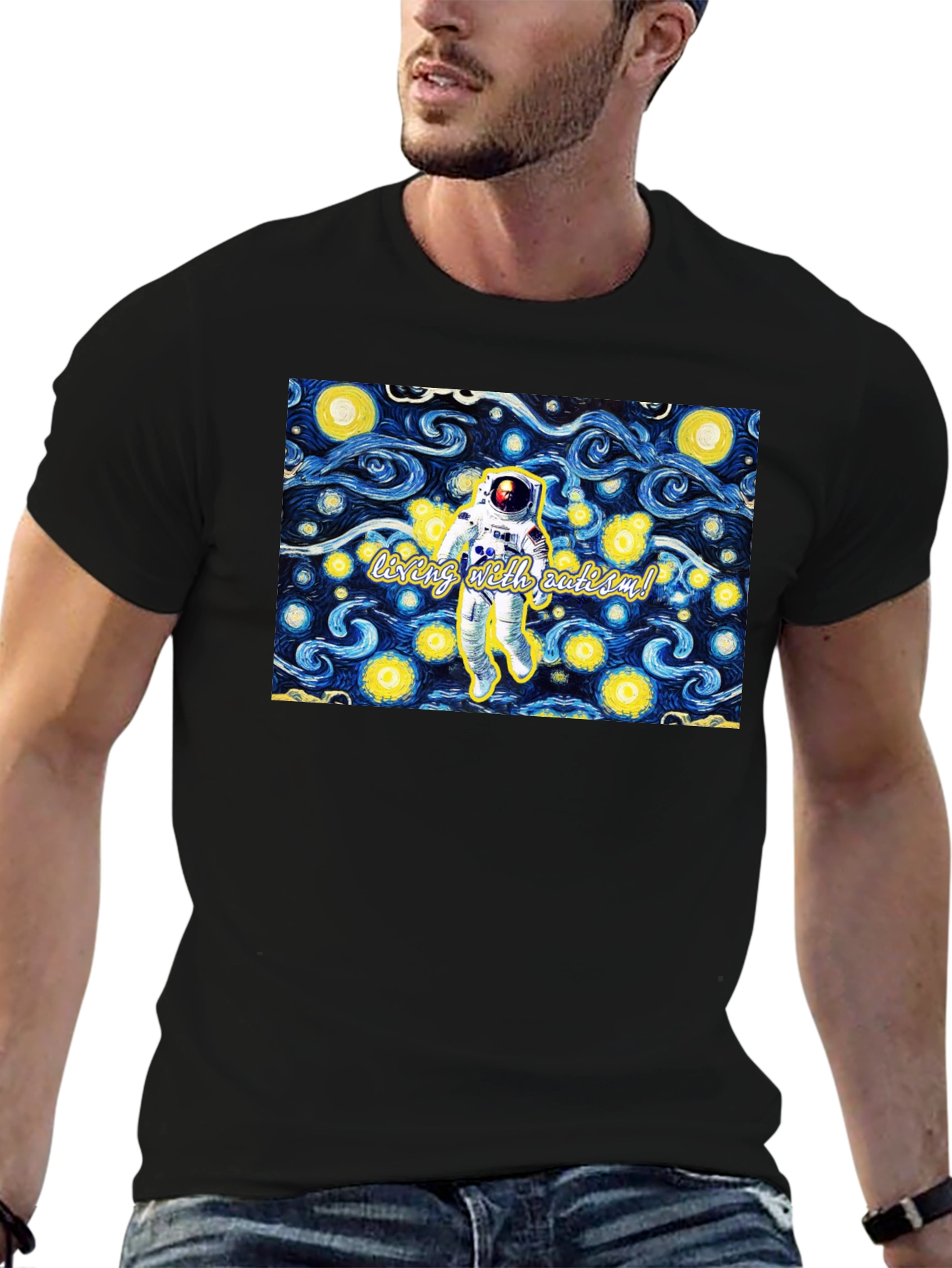 Astronaut Starry Night Tee