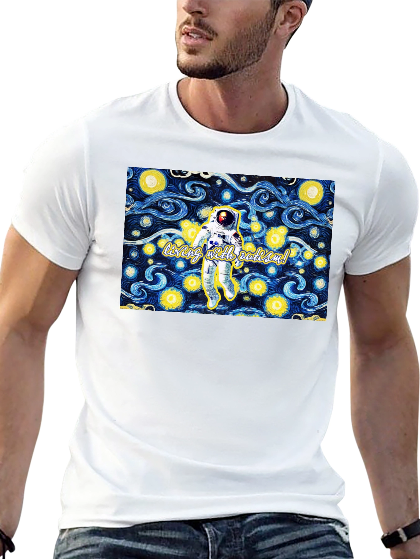 Astronaut Starry Night Tee