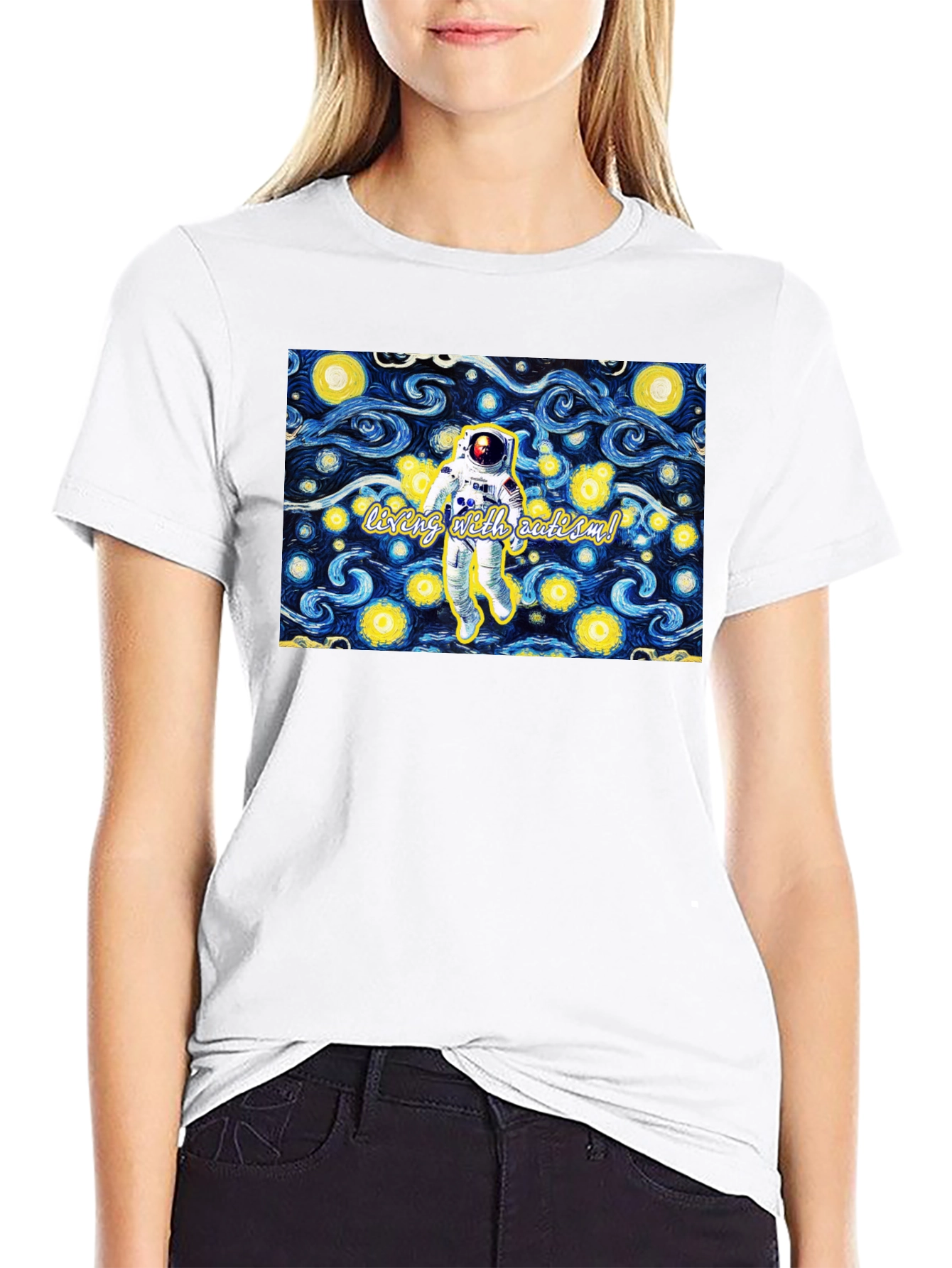 Astronaut Starry Night Tee