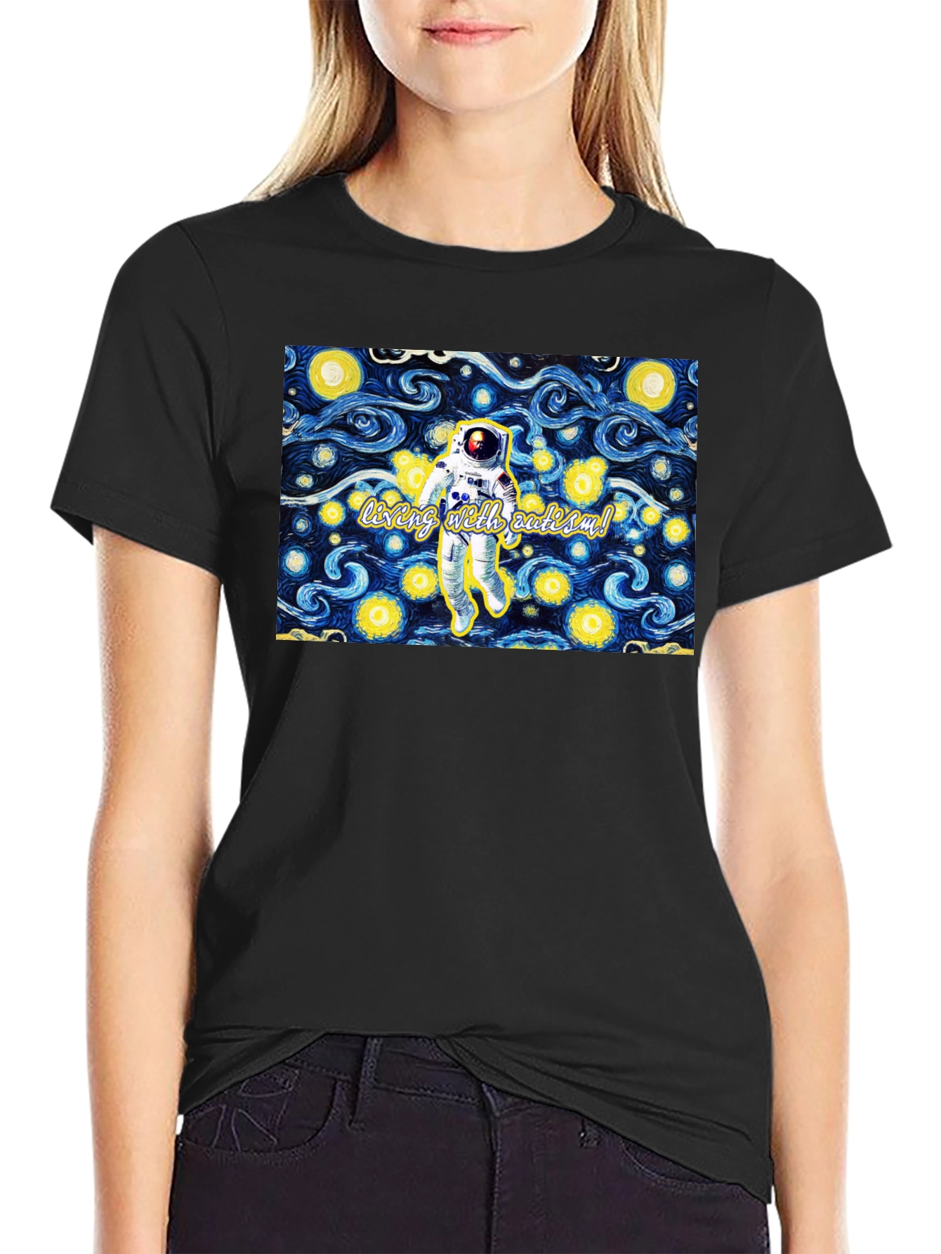 Astronaut Starry Night Tee