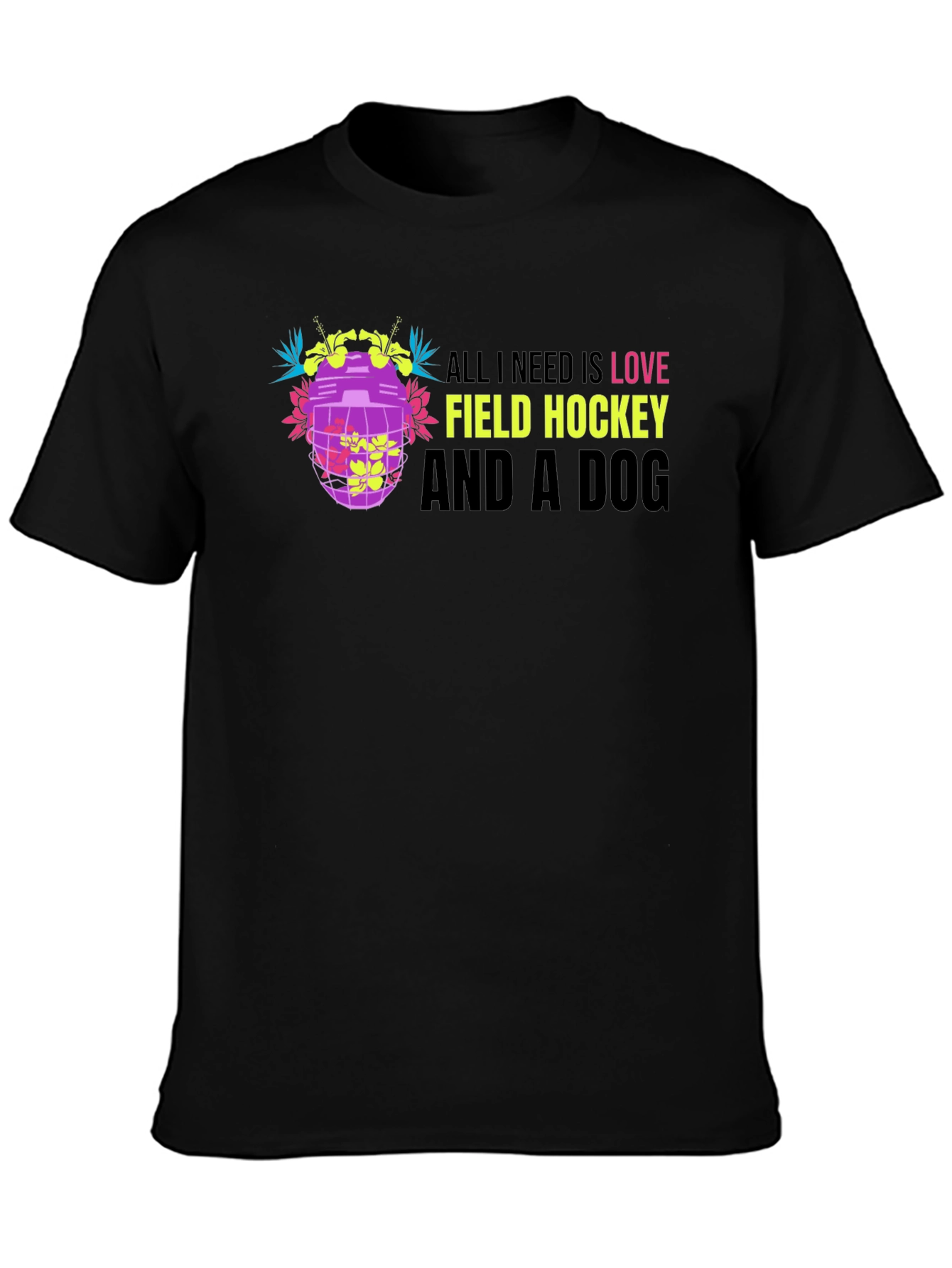 Love Field Hockey Dog T-Shirt